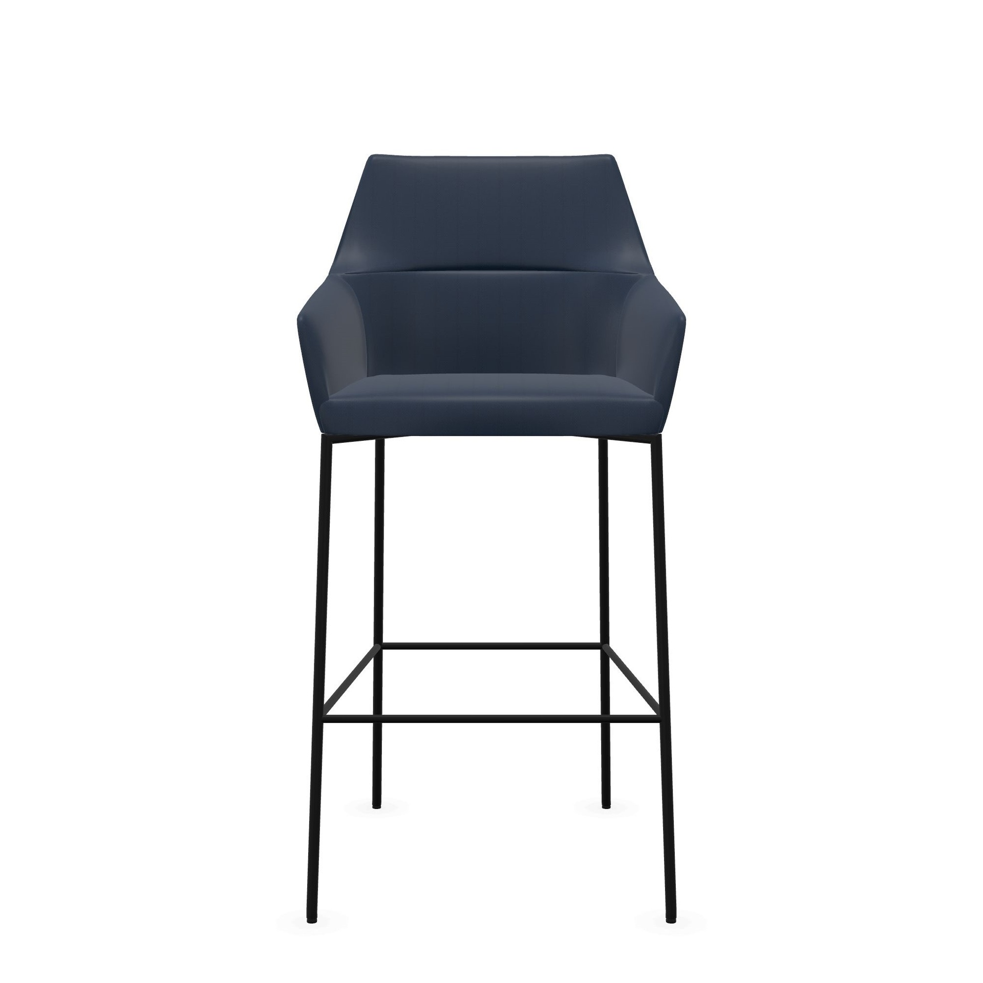 Tabouret de bar Profim Chic 20CH, Bleu/Noir avec accoudoirs fixes, Nouveau, Tabouret de comptoir - Pratique & confortable