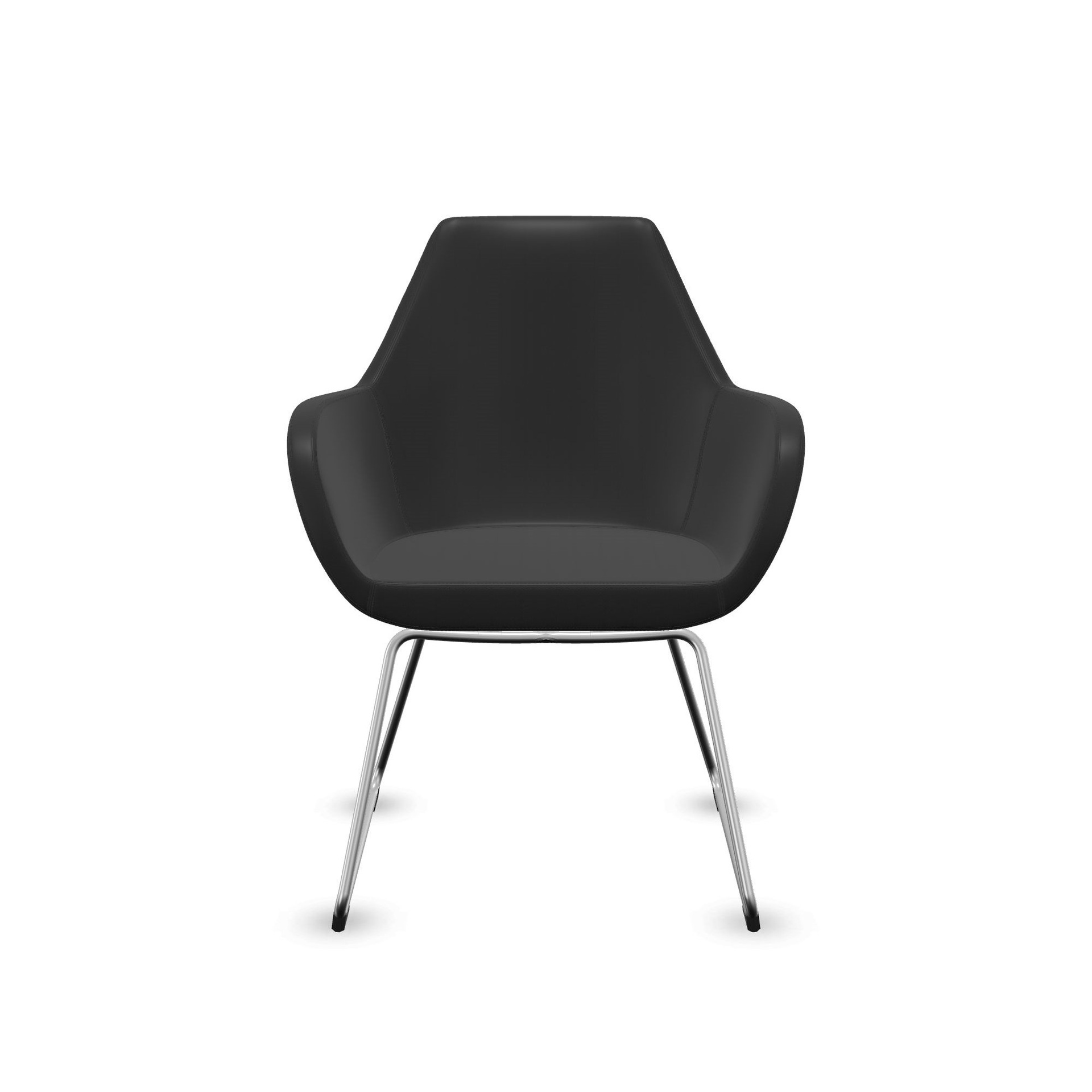 4-Fuss Stühle Profim Fan 10V (Schwarz, Neu, Verchromt)