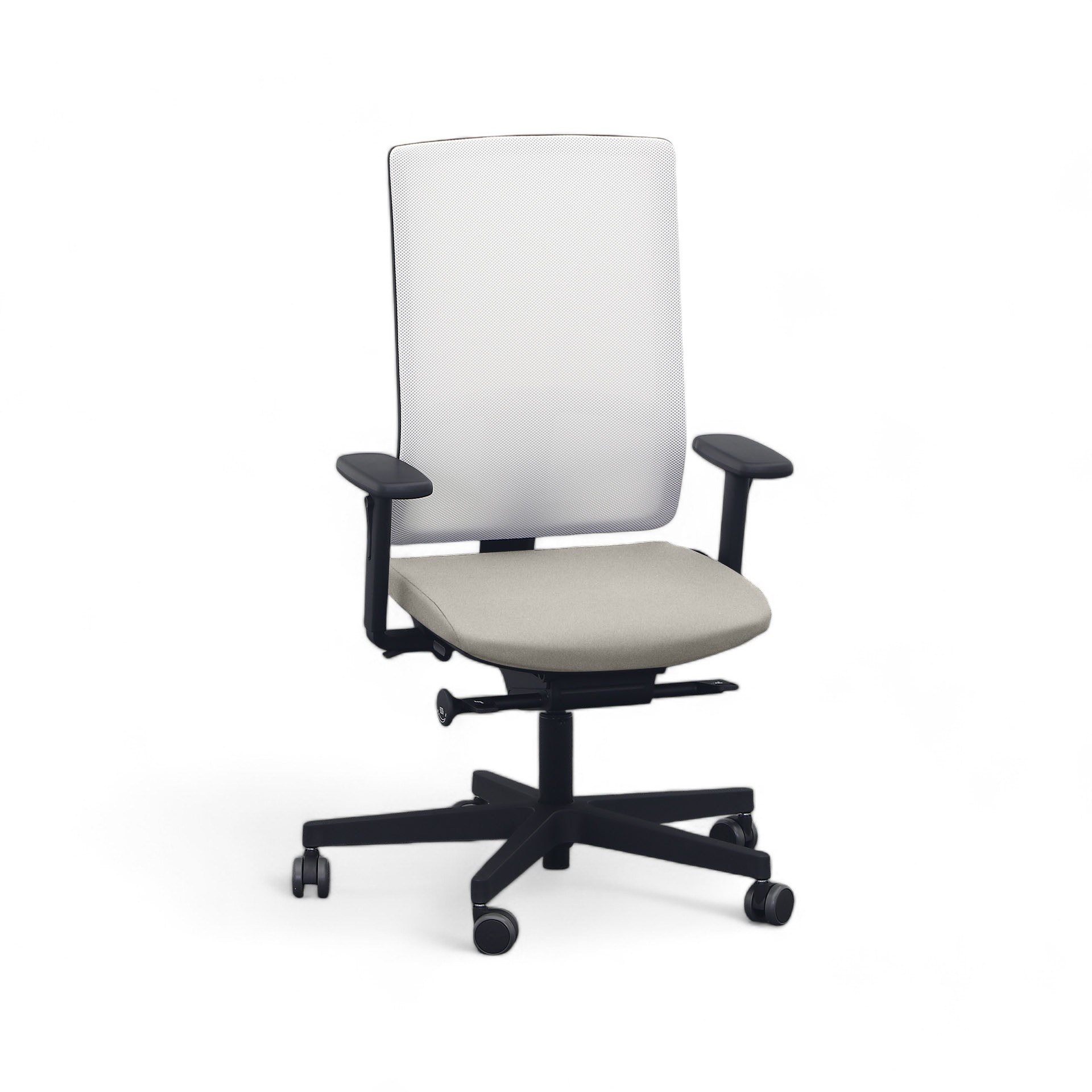 Bürostuhl SitagPoint Tec 2 Mesh swissmade mit 2D Armlehnen, Beige, Neu, Ergonomischer Stuhl - ideal für flexibles Arbeiten