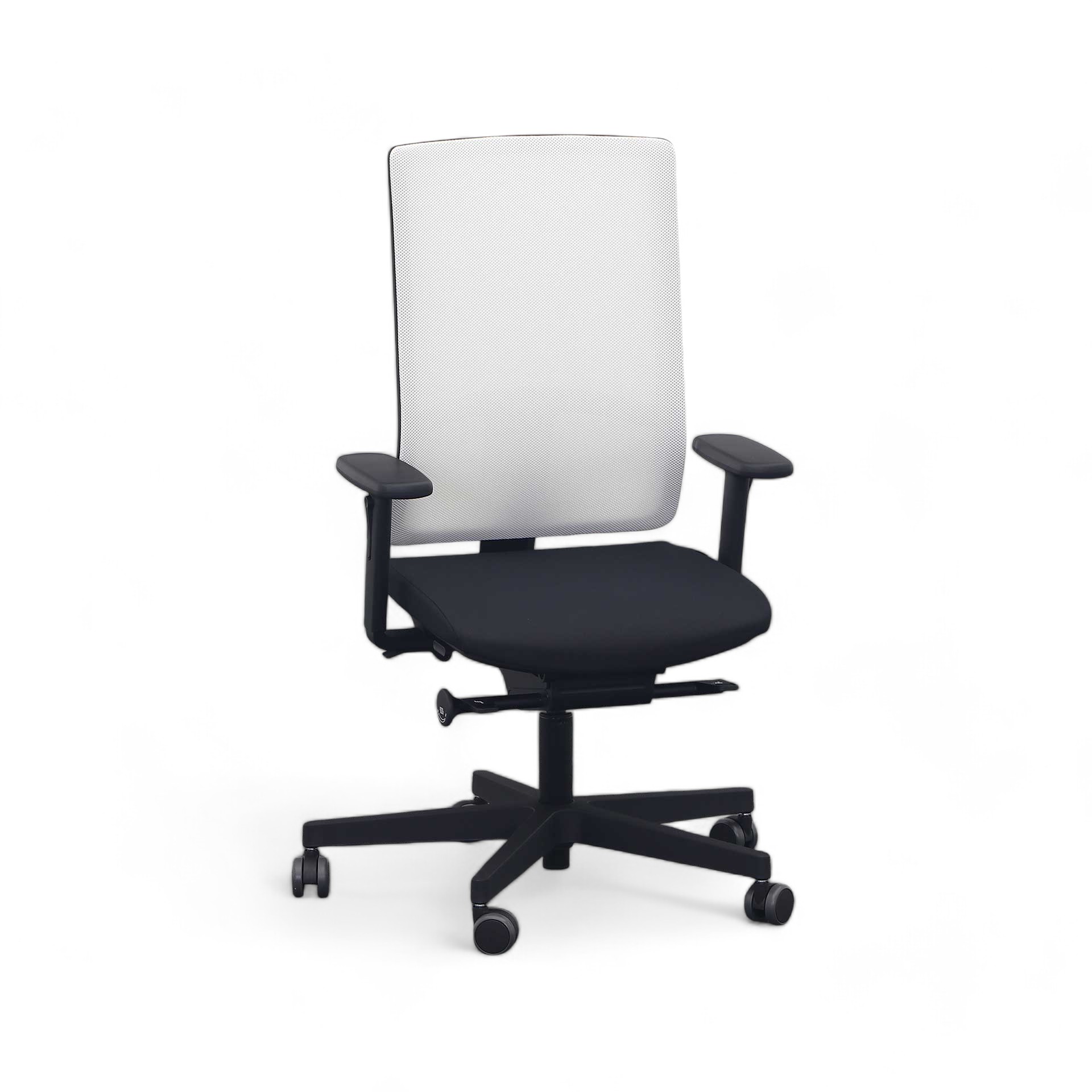 Bürostuhl Sitag SitagPoint Stoff Netzrücken Schwarz ergonomisch mit Armlehnen (Schwarz, Neu)