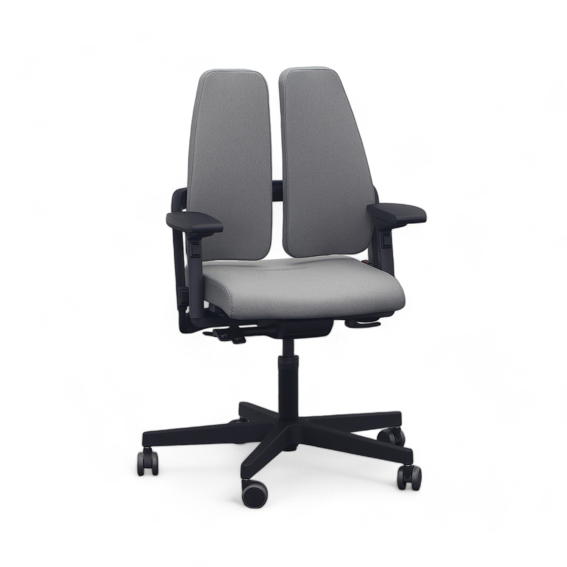 Bürostuhl SitagXilium DuoBack ergonomisch swissmade (Grau, Neu, Hartbodenrollen, 4D Armlehnen)