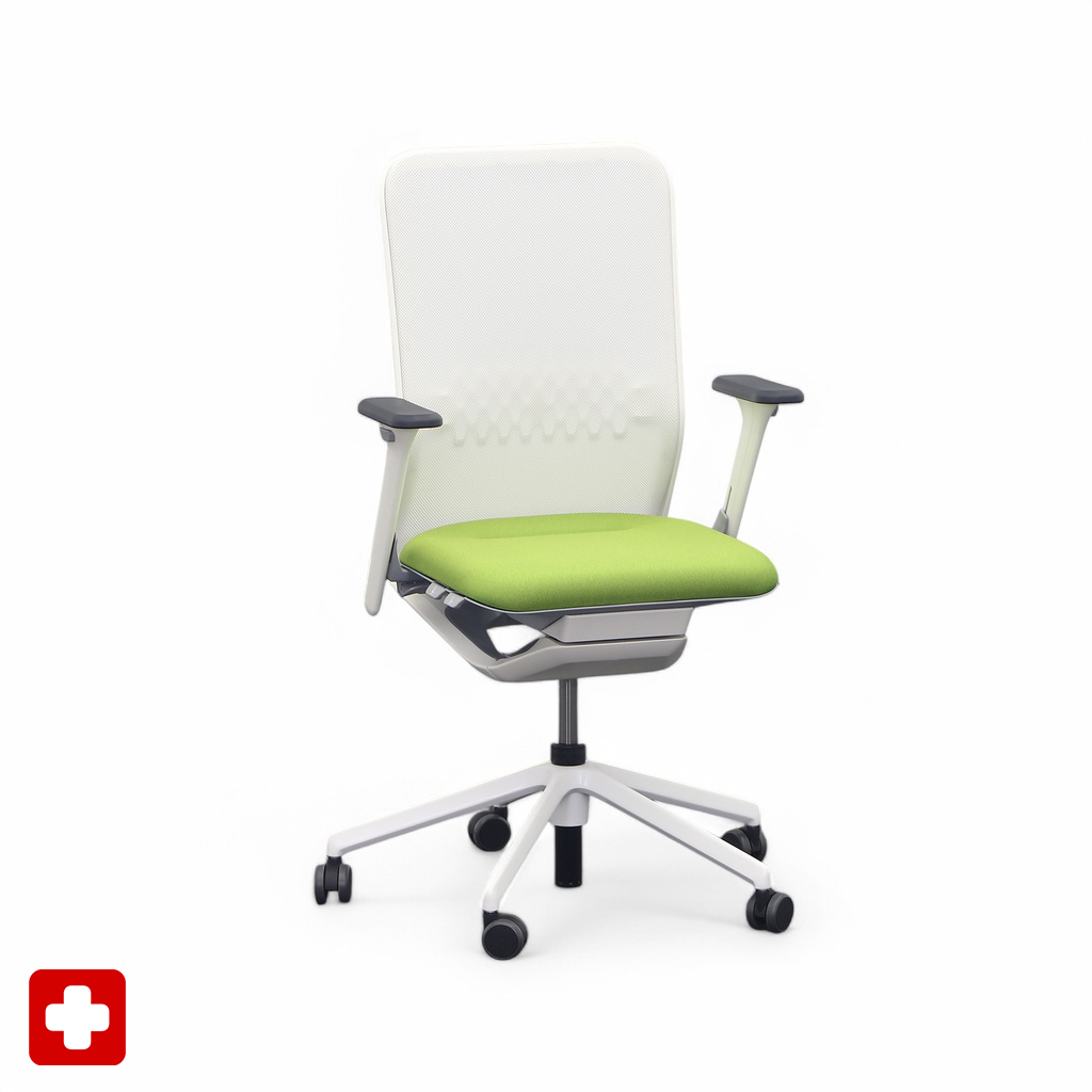 Bürostuhl SitagTeam Mesh swissmade mit 2D Armlehnen, Grün, Neu, Ergonomischer Stuhl - ideal für flexibles Arbeiten