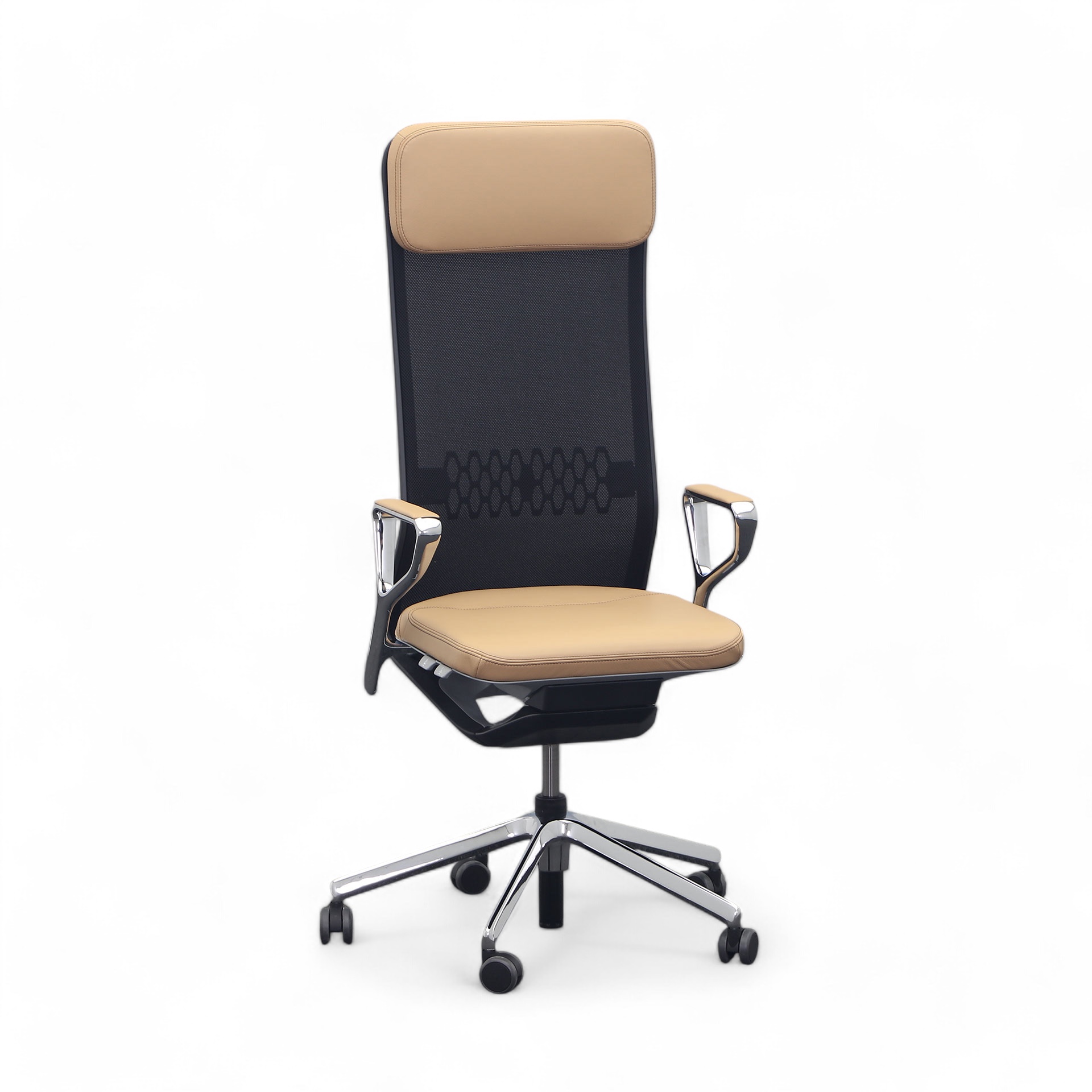 Chefsessel SitagTeam Highback Mesh swissmade (Beige, Neu)