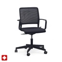 Konferenzstuhl Sitag SitagXilium Mesh (Schwarz, Neu, mit Fixarmlehnen)
