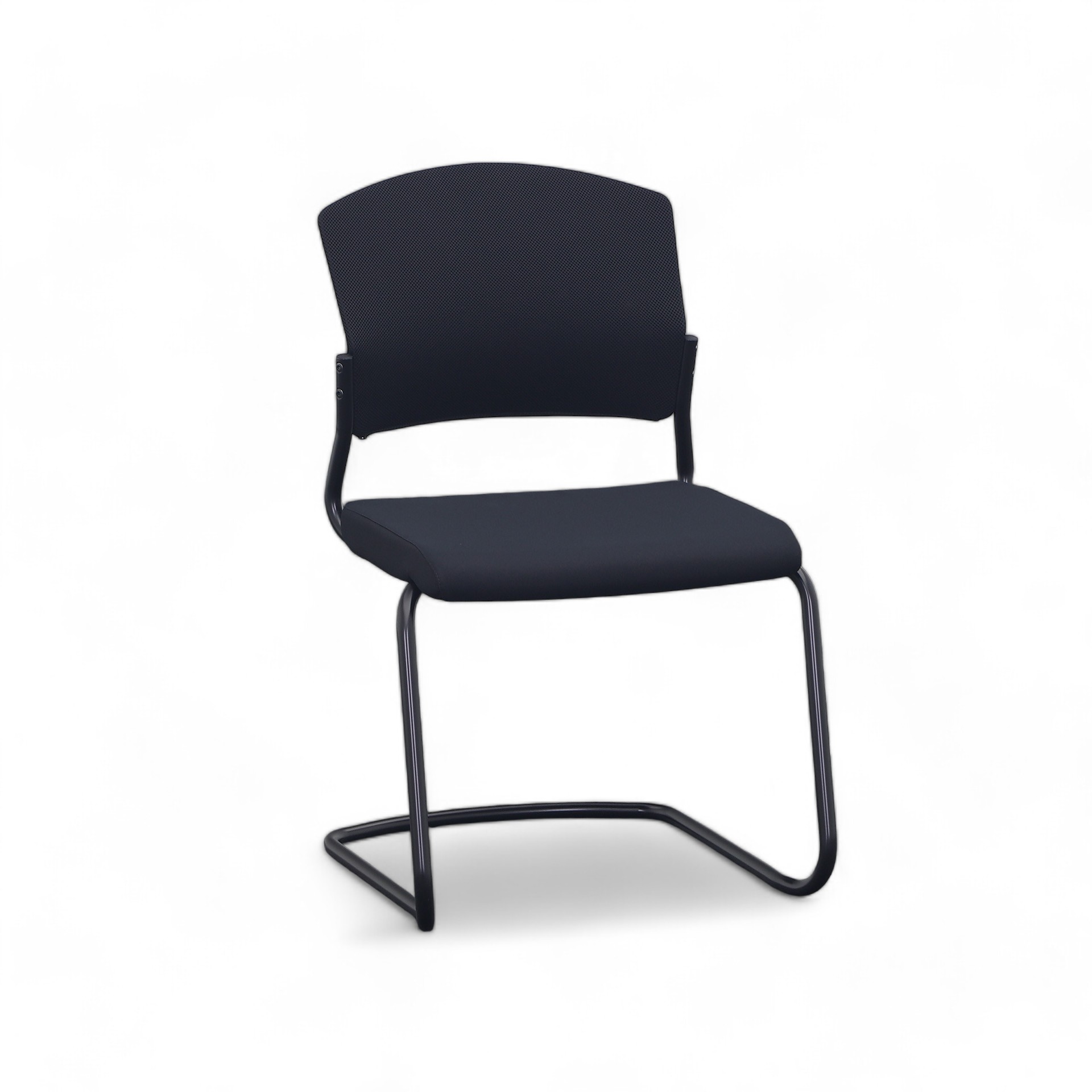 Freischwinger Sitag EL100 Schwarz ohne Armlehnen, Freischwinger-Gestell, Neu - Perfekt für Besucher und Gäste