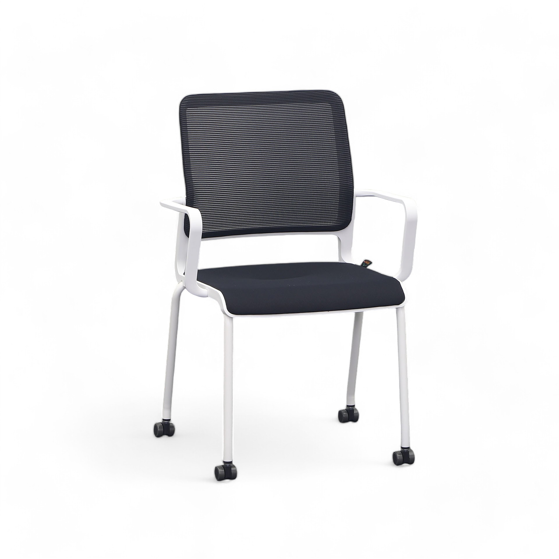 4-Fuss Stühle Sitag SitagXilium Mesh Schwarz mit Fixarmlehnen, Neu – Perfekt für Büro und Empfang