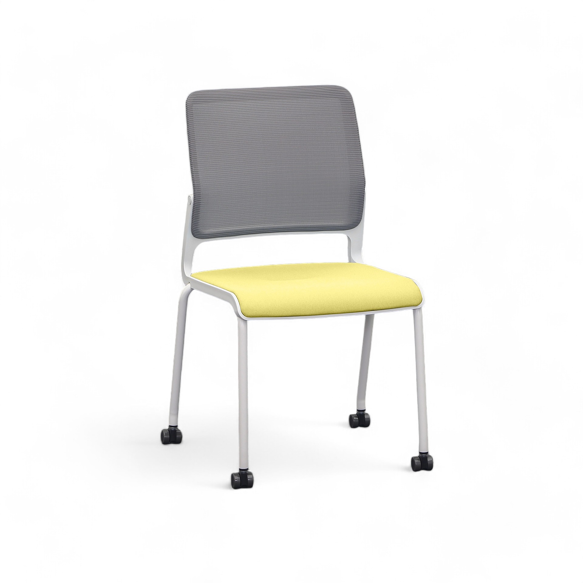 4-Fuss Stühle Sitag SitagXilium Mesh Gelb ohne Armlehnen, Neu – Perfekt für Büro und Empfang