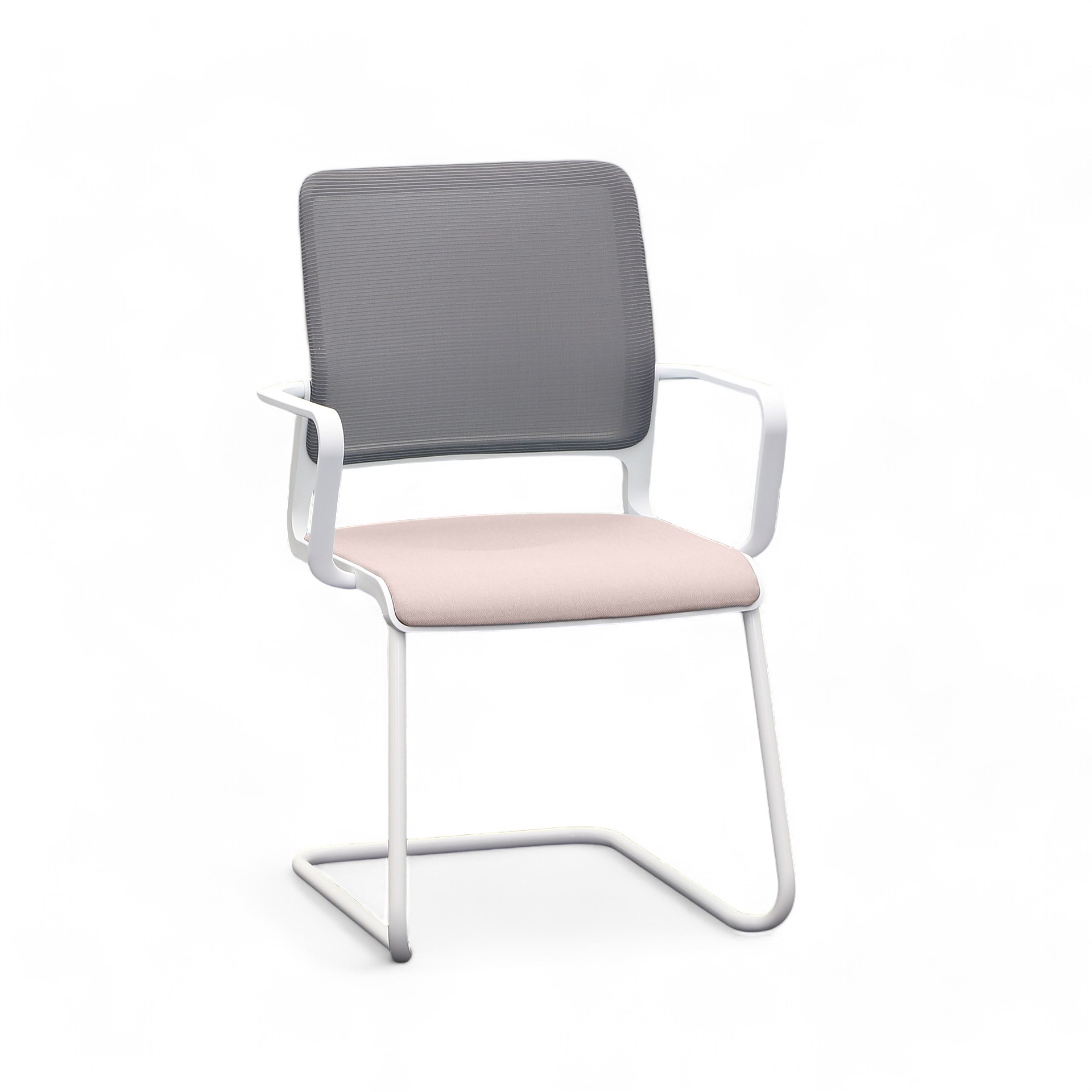 Freischwinger Sitag SitagXilium Rosa mit Fixarmlehnen, Freischwinger-Gestell, Neu - Perfekt für Besucher und Gäste