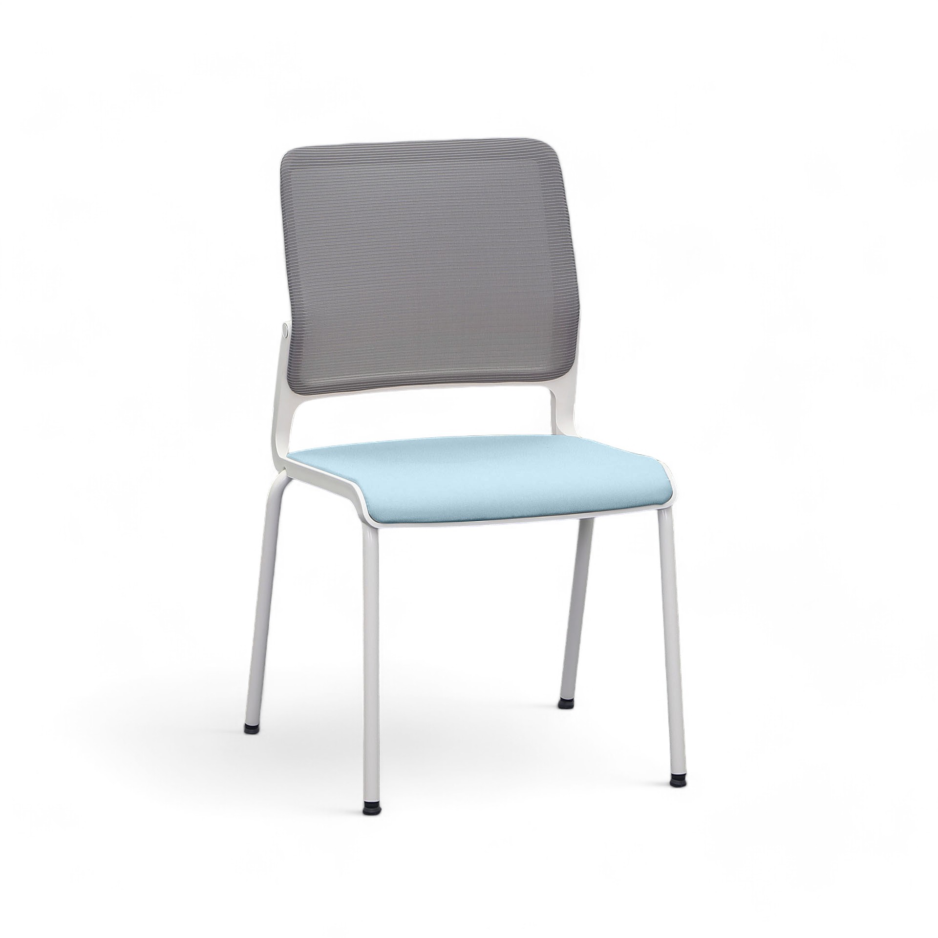 4-Fuss Stühle Sitag SitagXilium Mesh Blau ohne Armlehnen, Neu – Perfekt für Büro und Empfang