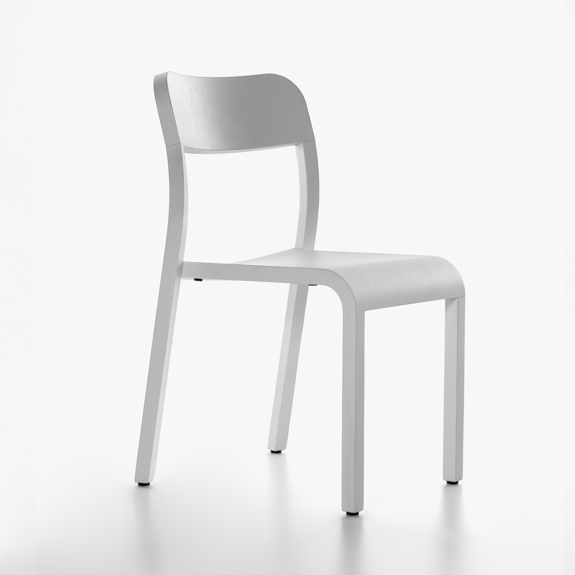 Image of Holzstühle Plank Blocco Weiss ohne Armlehnen, Neu - Perfekt für komfortables Sitzen