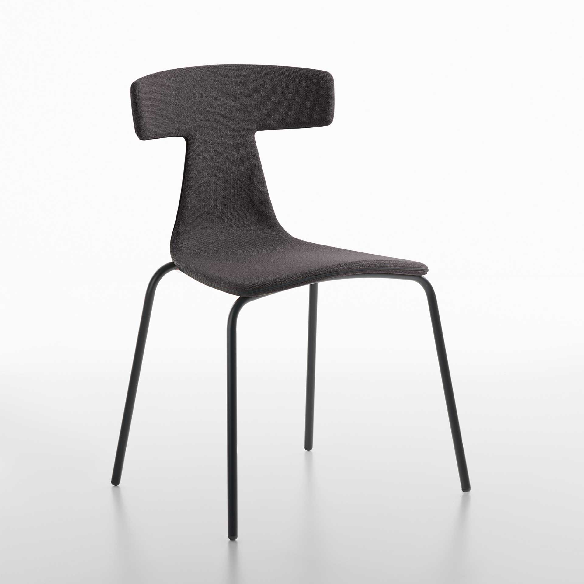 4-Fuss Stühle Plank Remo (Anthrazit, Neu)
