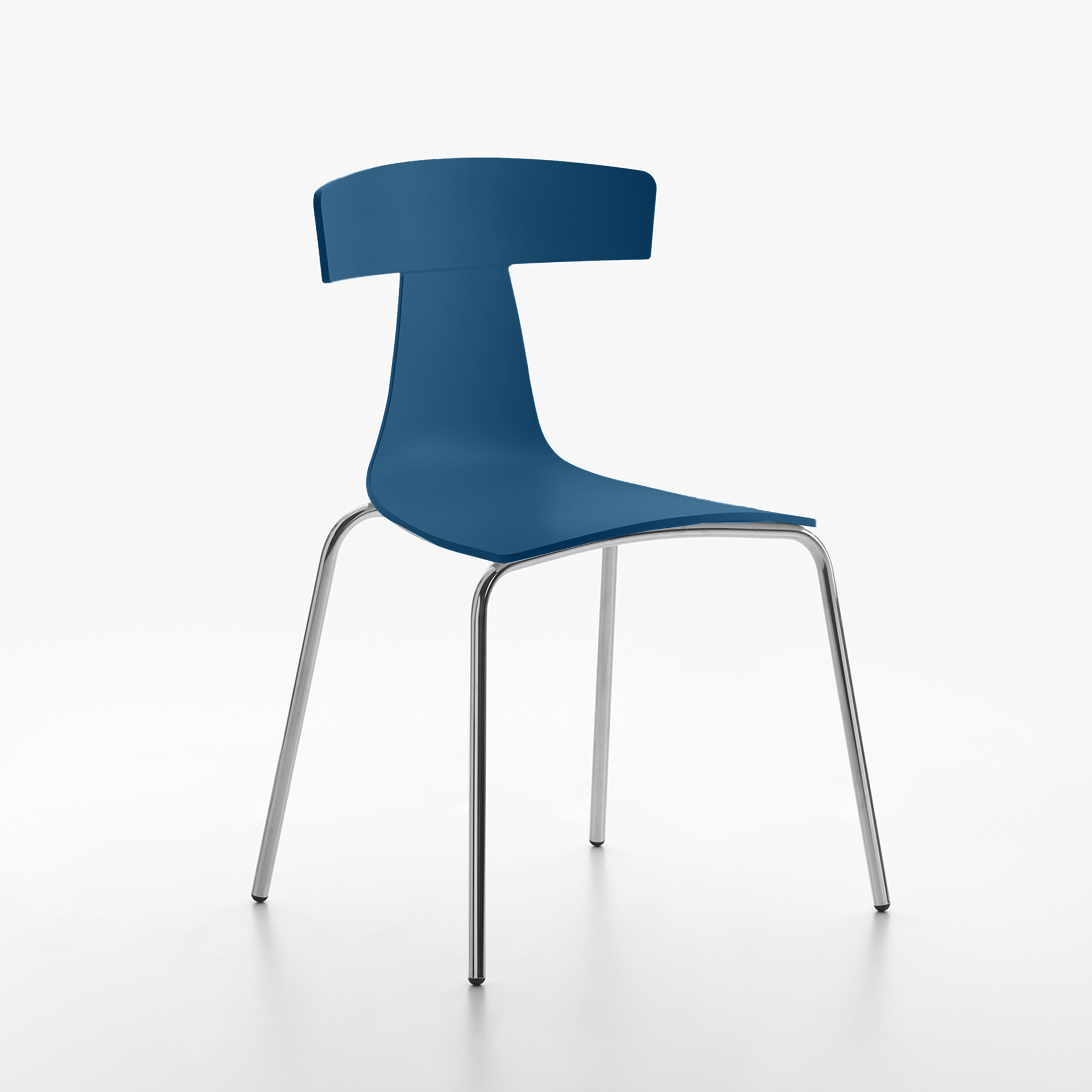Image of Kunststoffstühle Plank Remo Blau ohne Armlehnen, Neu - Perfekt für komfortables Sitzen