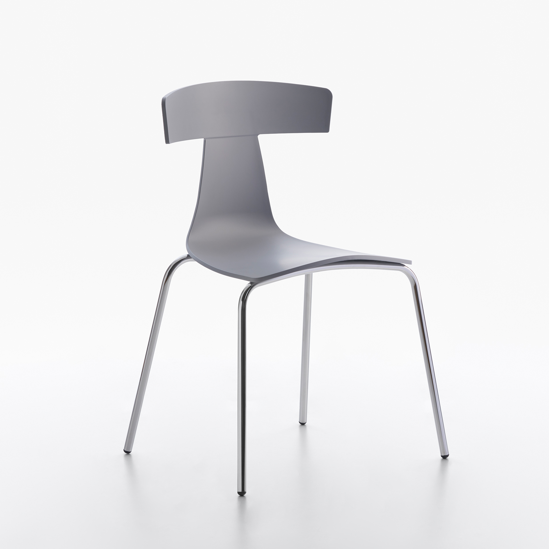 Image of Kunststoffstühle Plank Remo Grau ohne Armlehnen, Neu - Perfekt für komfortables Sitzen