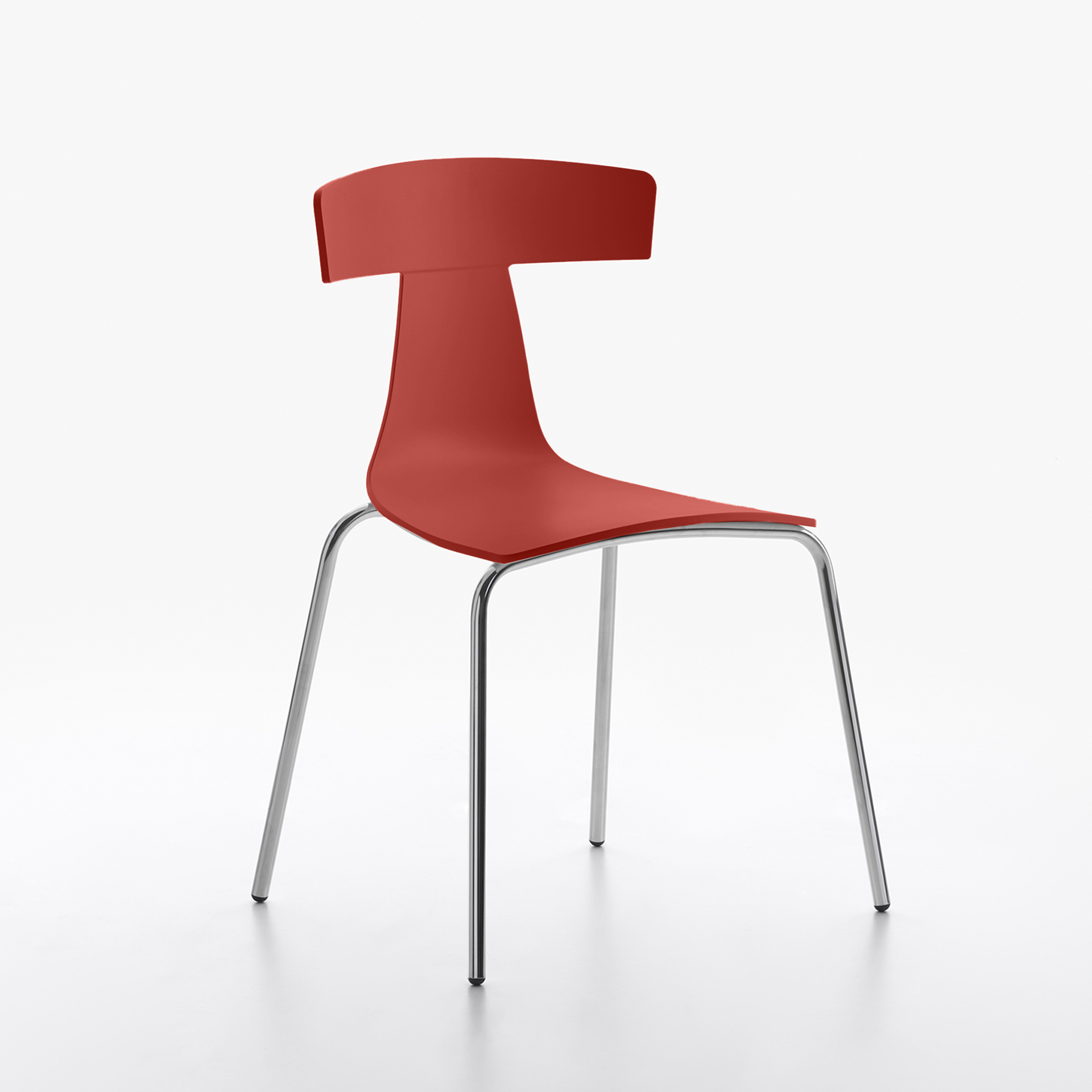 Image of Kunststoffstühle Plank Remo Rot ohne Armlehnen, Neu - Perfekt für komfortables Sitzen
