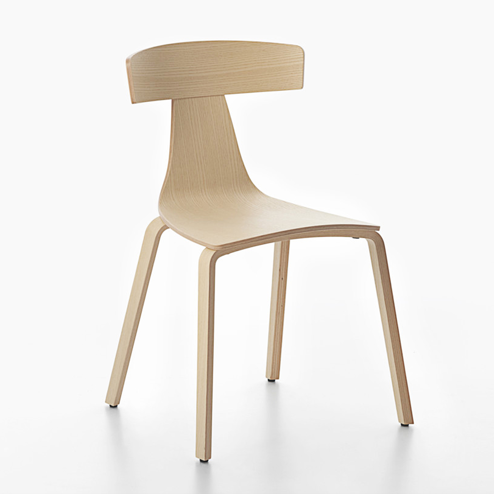Image of Holzstühle Plank Remo Crème ohne Armlehnen, Neu - Perfekt für komfortables Sitzen
