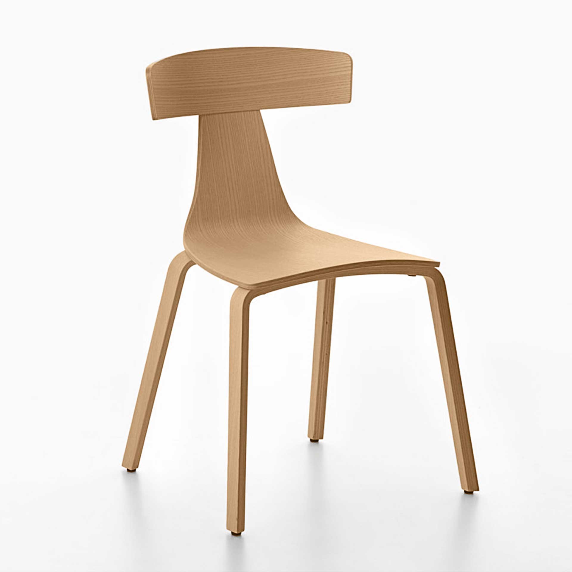 Image of Holzstühle Plank Remo Esche ohne Armlehnen, Neu - Perfekt für komfortables Sitzen