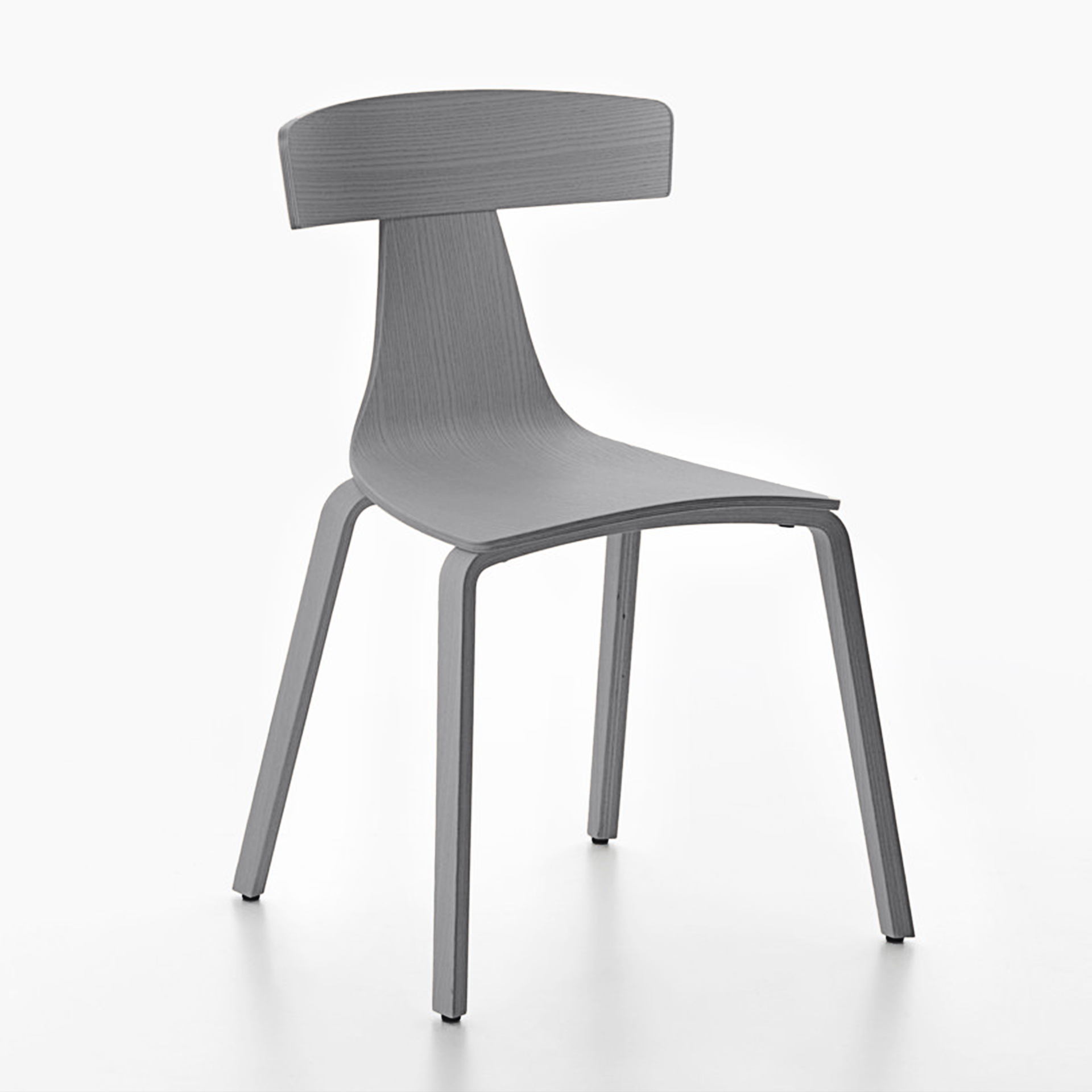 Image of Holzstühle Plank Remo Grau ohne Armlehnen, Neu - Perfekt für komfortables Sitzen