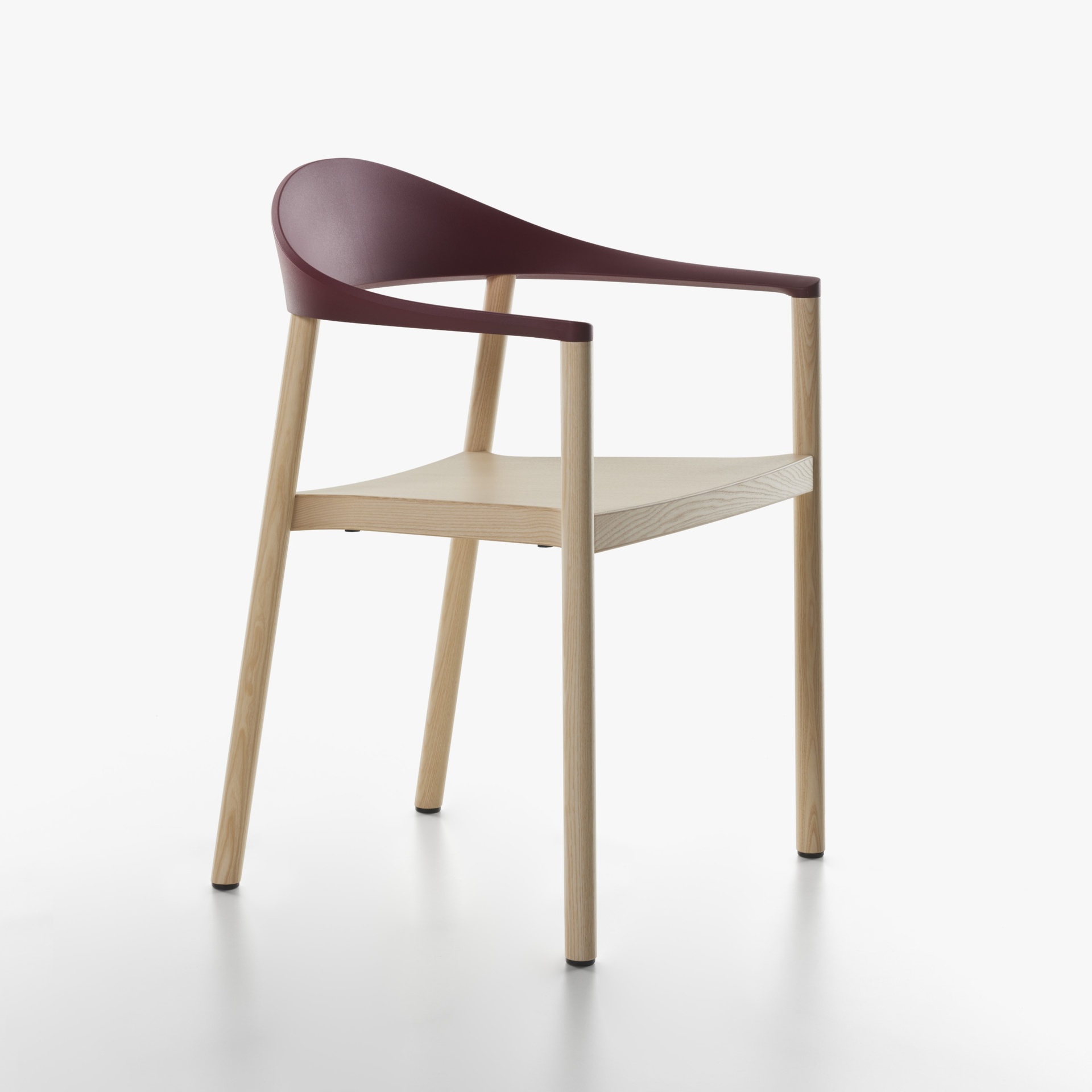 Image of Armlehnstühle Plank Monza Bordeaux mit Fixarmlehnen, Neu – Perfekt für Büro und Empfang