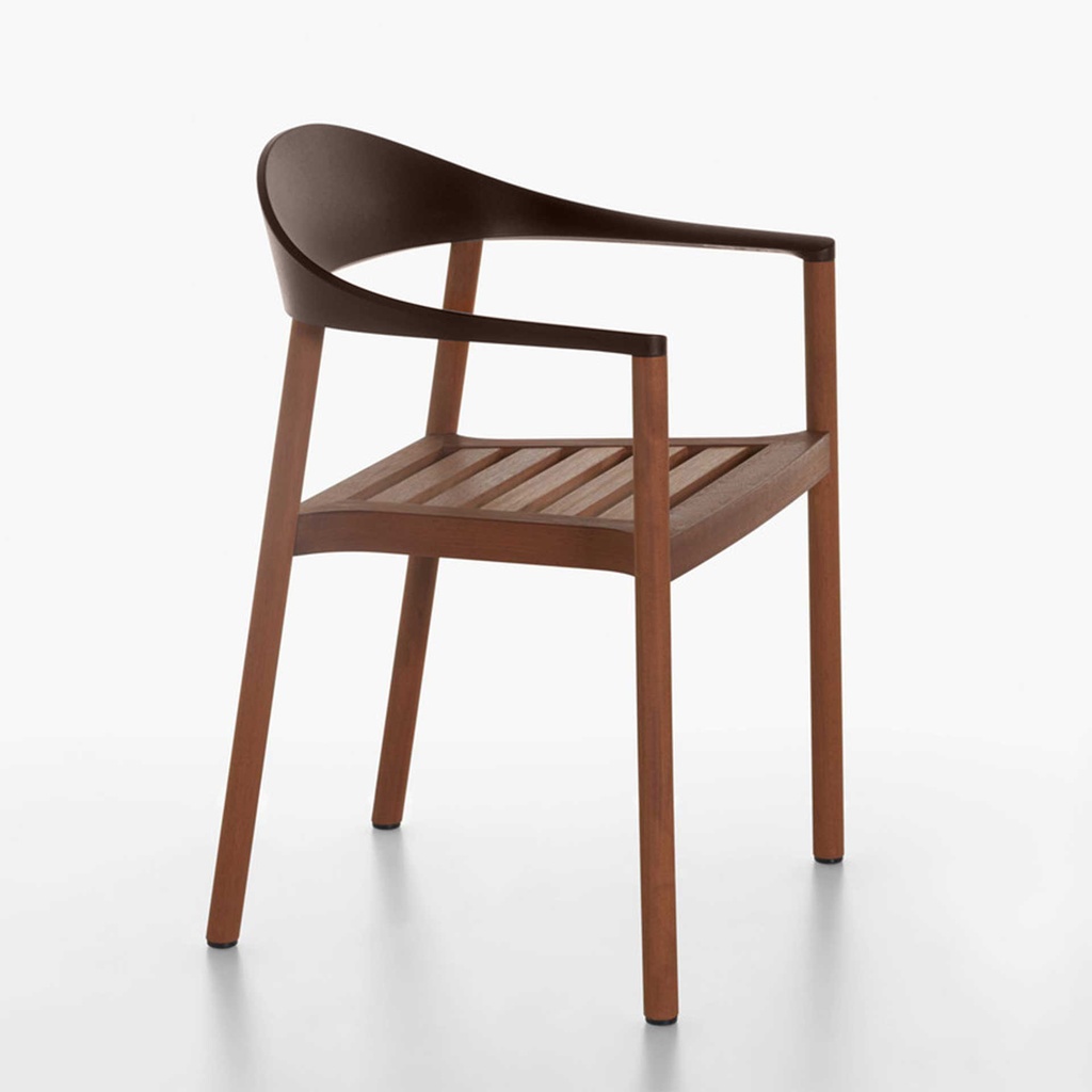 Outdoorstühle Plank Monza (Neu, Dunkelbraun)