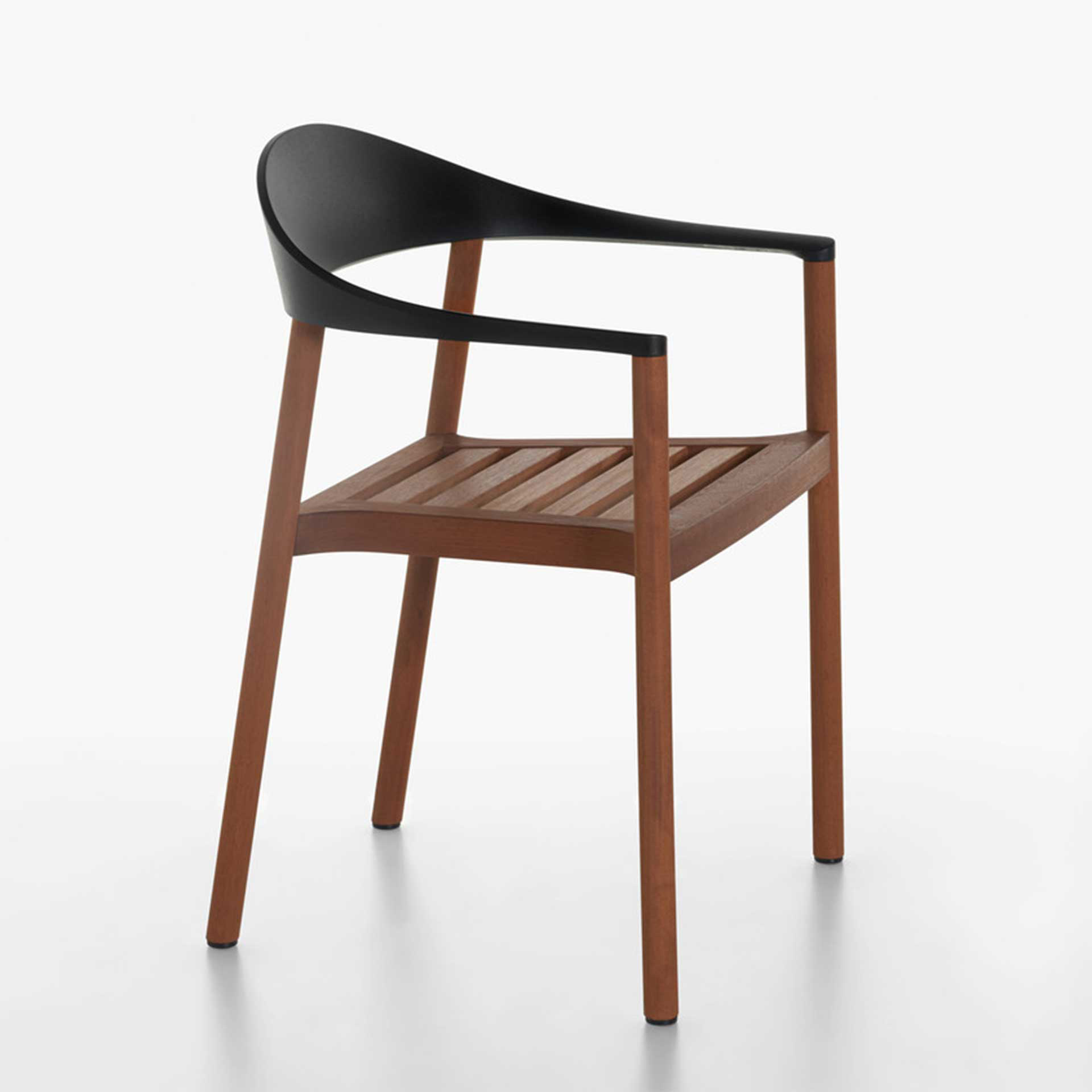 Image of Outdoorstühle Plank Monza Schwarz mit Fixarmlehnen, Neu – Perfekt für Büro und Empfang