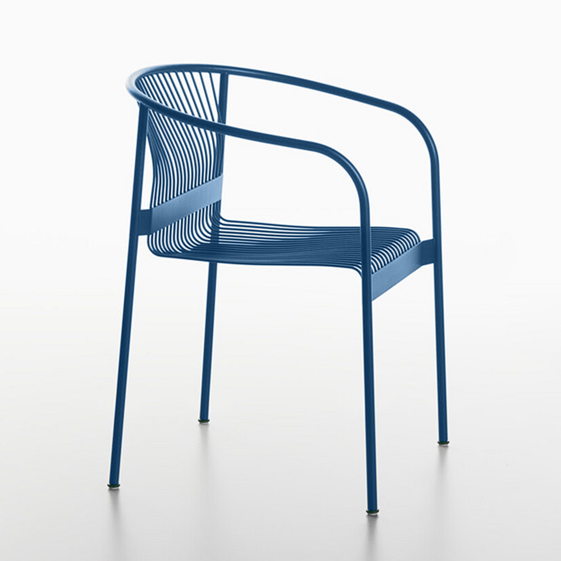 Image of Outdoorstühle Plank Velit Blau mit Fixarmlehnen, Neu – Perfekt für Büro und Empfang