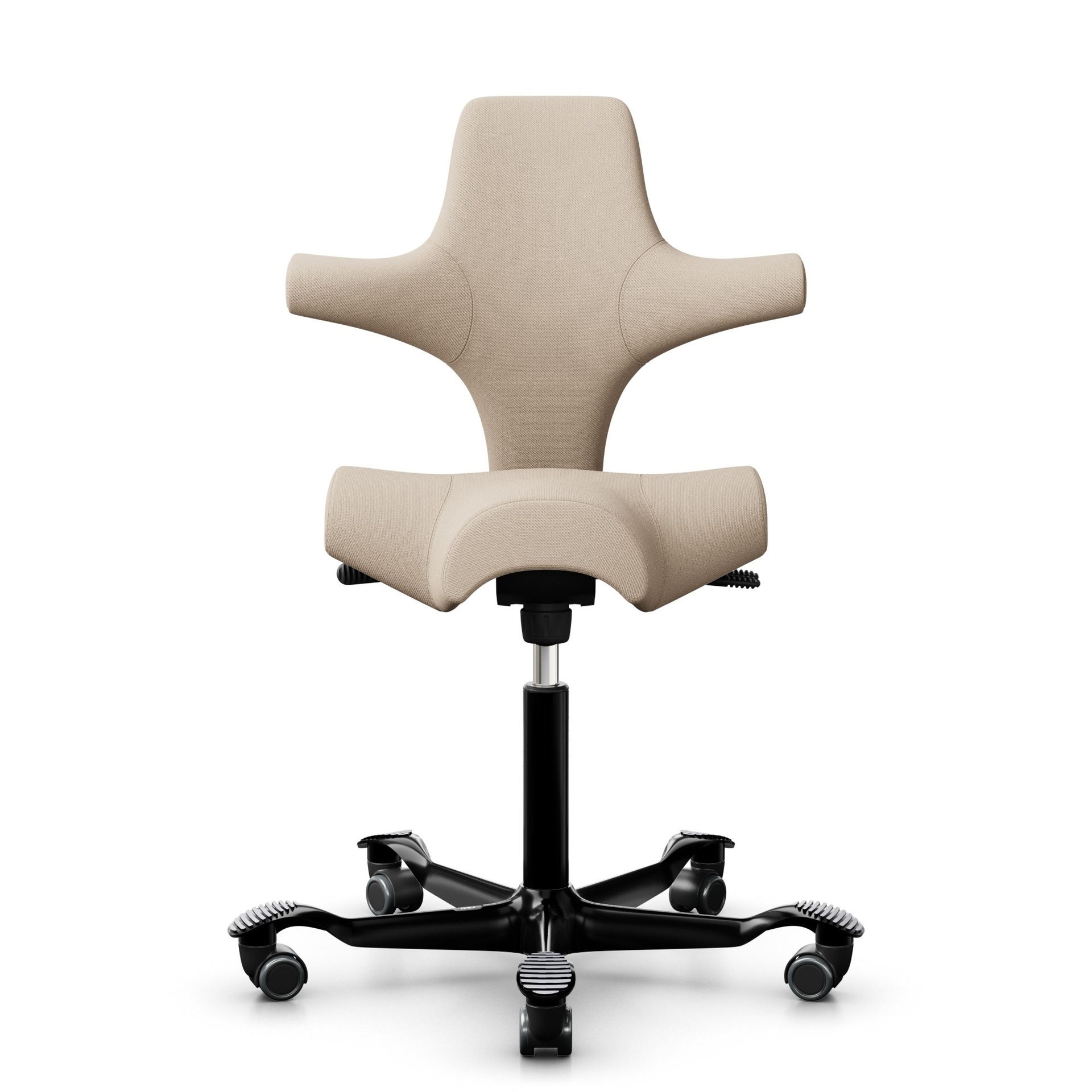 Image of Sattelstuhl HAG Capisco 8106 ohne Armlehnen, Beige/Schwarz, Neu, Ergonomischer Stuhl - ideal für flexibles Arbeiten