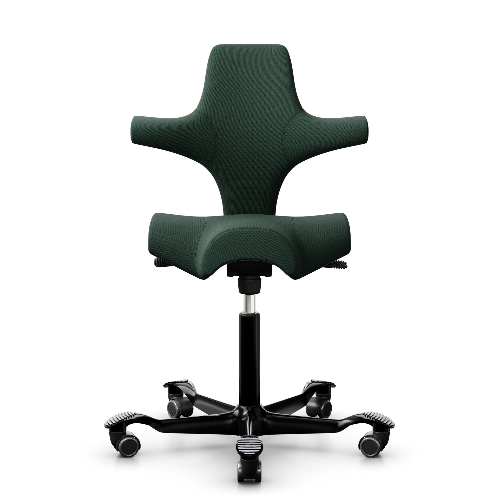Image of Sattelstuhl HAG Capisco 8106 ohne Armlehnen, Dunkelgrün/Schwarz, Neu, Ergonomischer Stuhl - ideal für flexibles Arbeiten