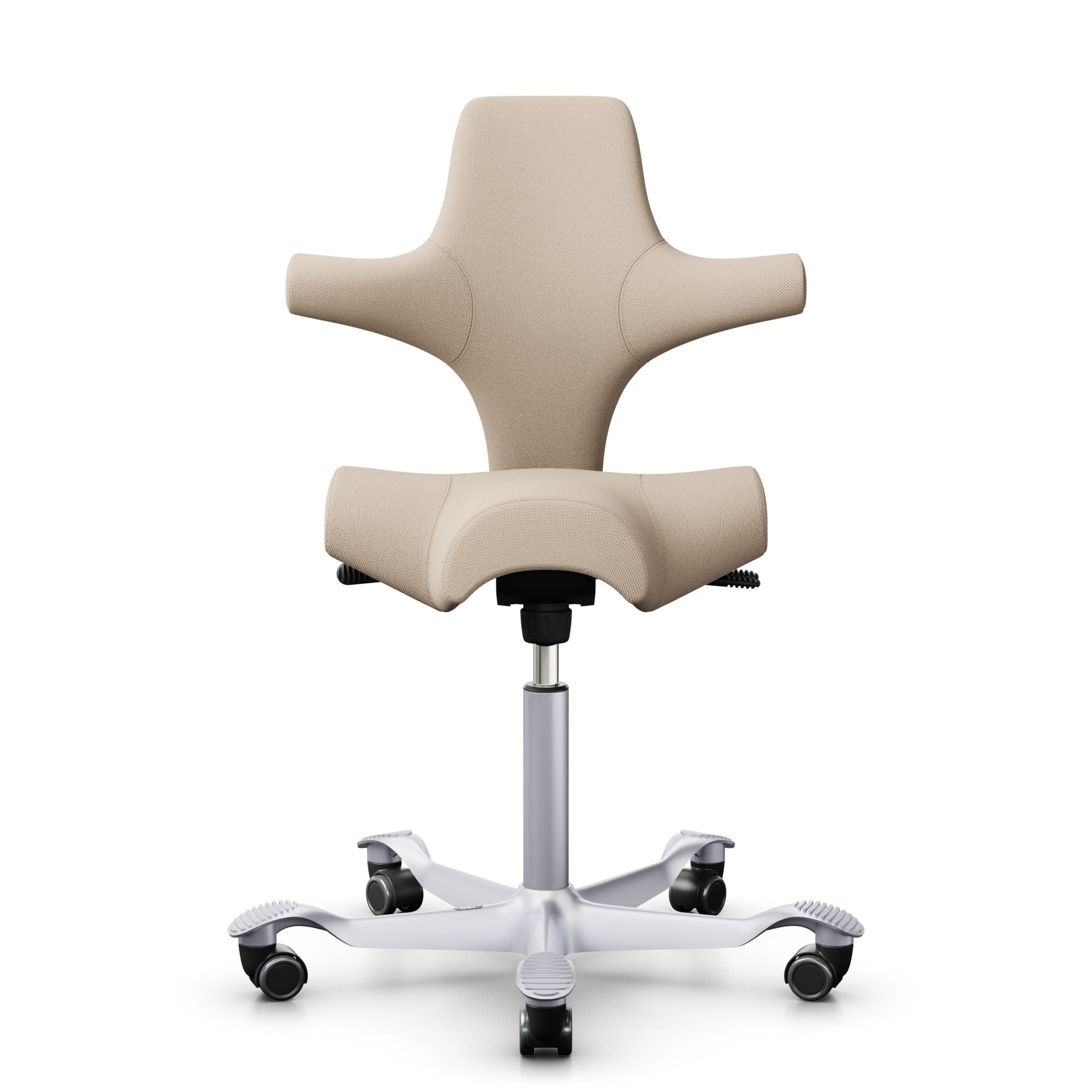 Sattelstuhl HAG Capisco 8106 (Beige, Neu, Silbergrau)