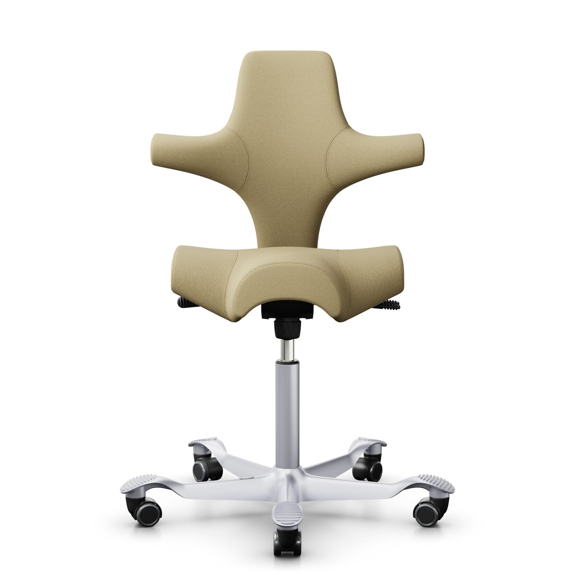 Image of Sattelstuhl HAG Capisco 8106 ohne Armlehnen, Gelb/Silbergrau, Neu, Ergonomischer Stuhl - ideal für flexibles Arbeiten
