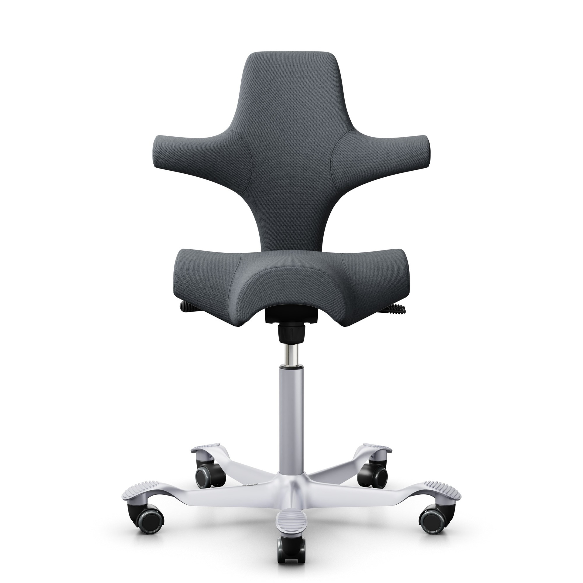 Image of Sattelstuhl HAG Capisco 8106 ohne Armlehnen, Grau/Silbergrau, Neu, Ergonomischer Stuhl - ideal für flexibles Arbeiten