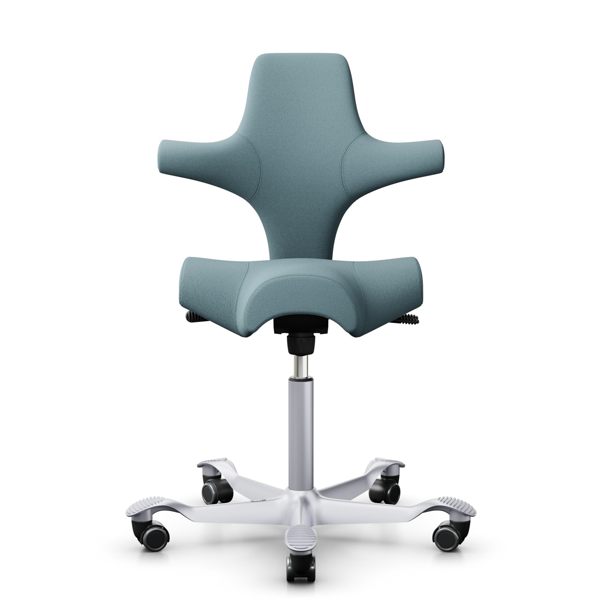 Saddle chair HAG Capisco 8106 (Light blue, New, Silver gray)
