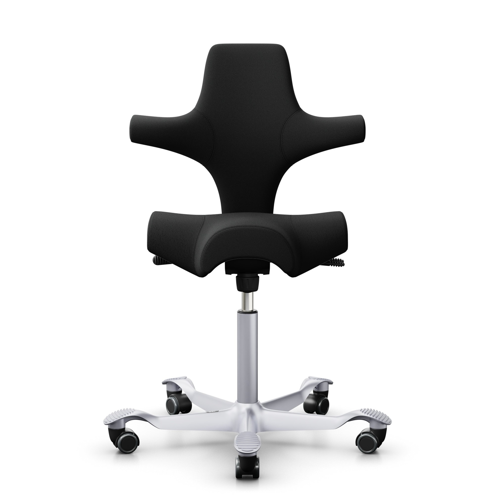Image of Sattelstuhl HAG Capisco 8106 ohne Armlehnen, Schwarz/Silbergrau, Neu, Ergonomischer Stuhl - ideal für flexibles Arbeiten