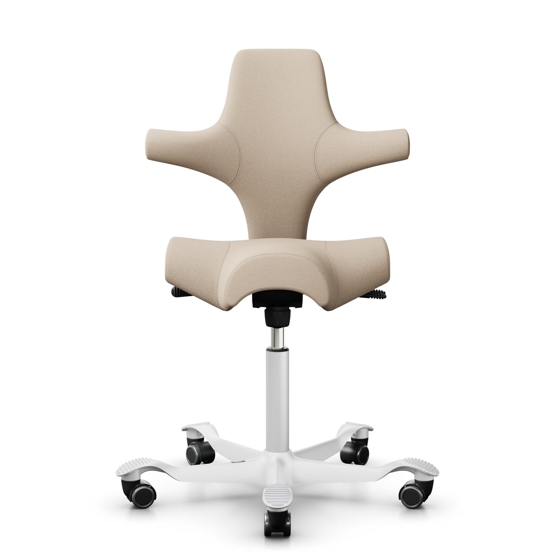 Image of Sattelstuhl HAG Capisco 8106 ohne Armlehnen, Beige/Weiss, Neu, Ergonomischer Stuhl - ideal für flexibles Arbeiten