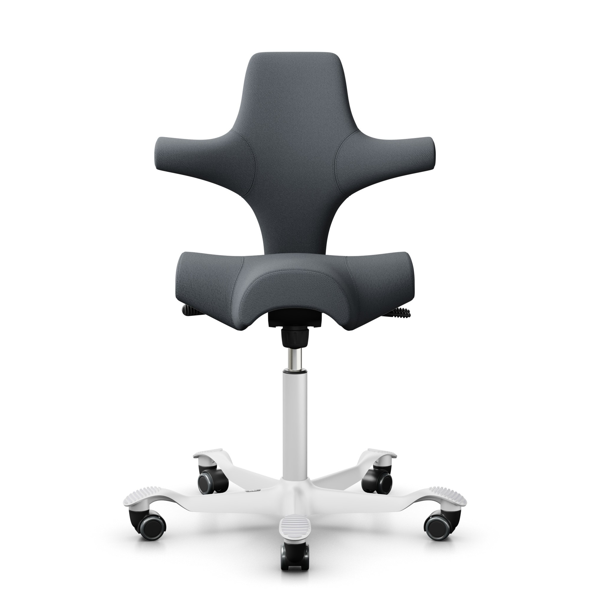 Image of Sattelstuhl HAG Capisco 8106 ohne Armlehnen, Grau/Weiss, Neu, Ergonomischer Stuhl - ideal für flexibles Arbeiten
