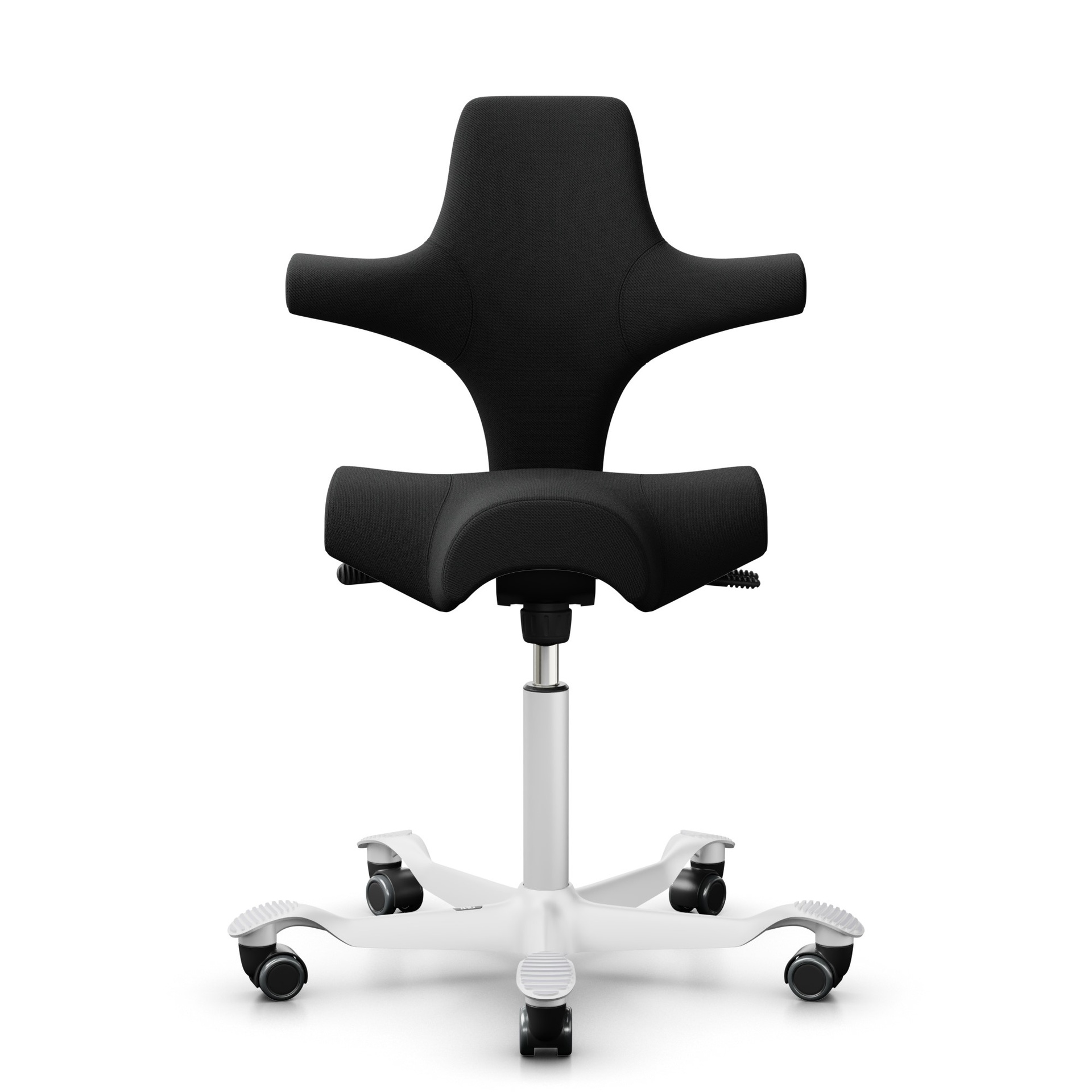 Image of Sattelstuhl HAG Capisco 8106 ohne Armlehnen, Schwarz/Weiss, Neu, Ergonomischer Stuhl - ideal für flexibles Arbeiten