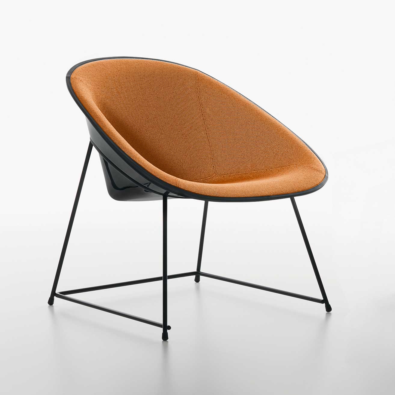 Lounge armchair Plank Cup (Orange, New, Black)