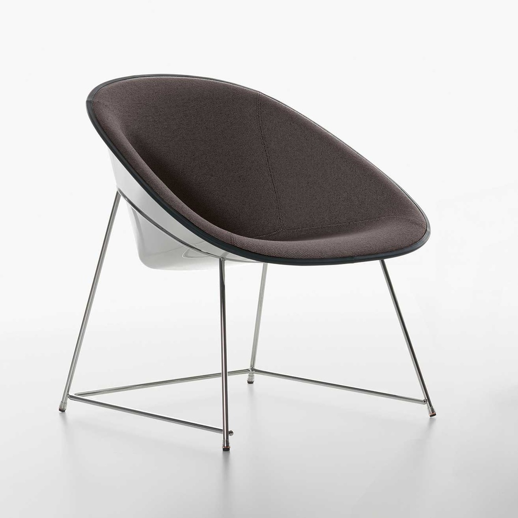 Lounge Sessel Plank Cup (Dunkelbraun, Neu, Weiss)