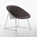 Lounge Sessel Plank Cup (Dunkelbraun, Neu, Weiss)