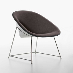 Lounge Sessel Plank Cup (Dunkelbraun, Neu, Weiss)
