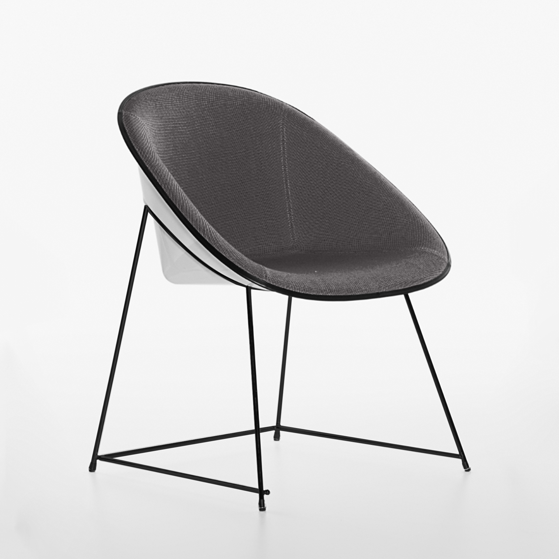 Image of Konferenzstühle Plank Cup Anthrazit/Weiss ohne Armlehnen, Neu - Komfortables Sitzen