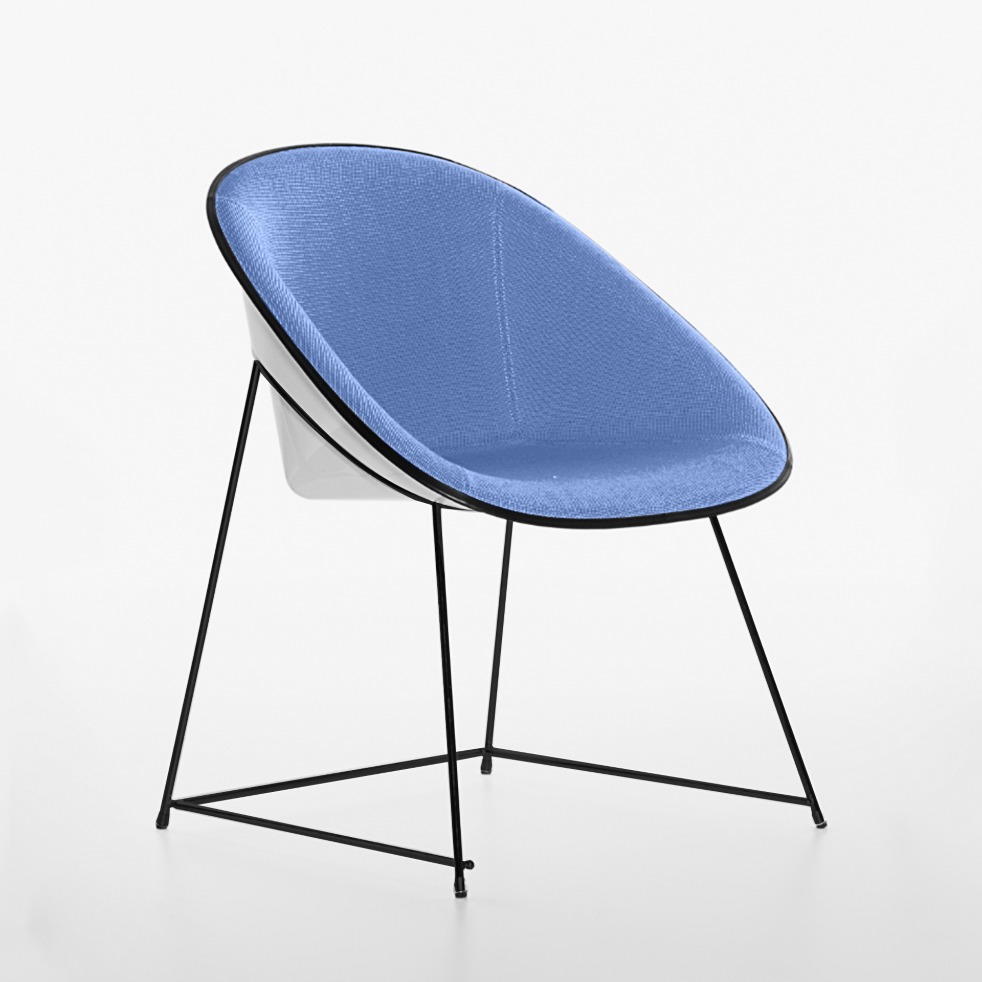 Image of Konferenzstühle Plank Cup Blau/Weiss ohne Armlehnen, Neu - Komfortables Sitzen
