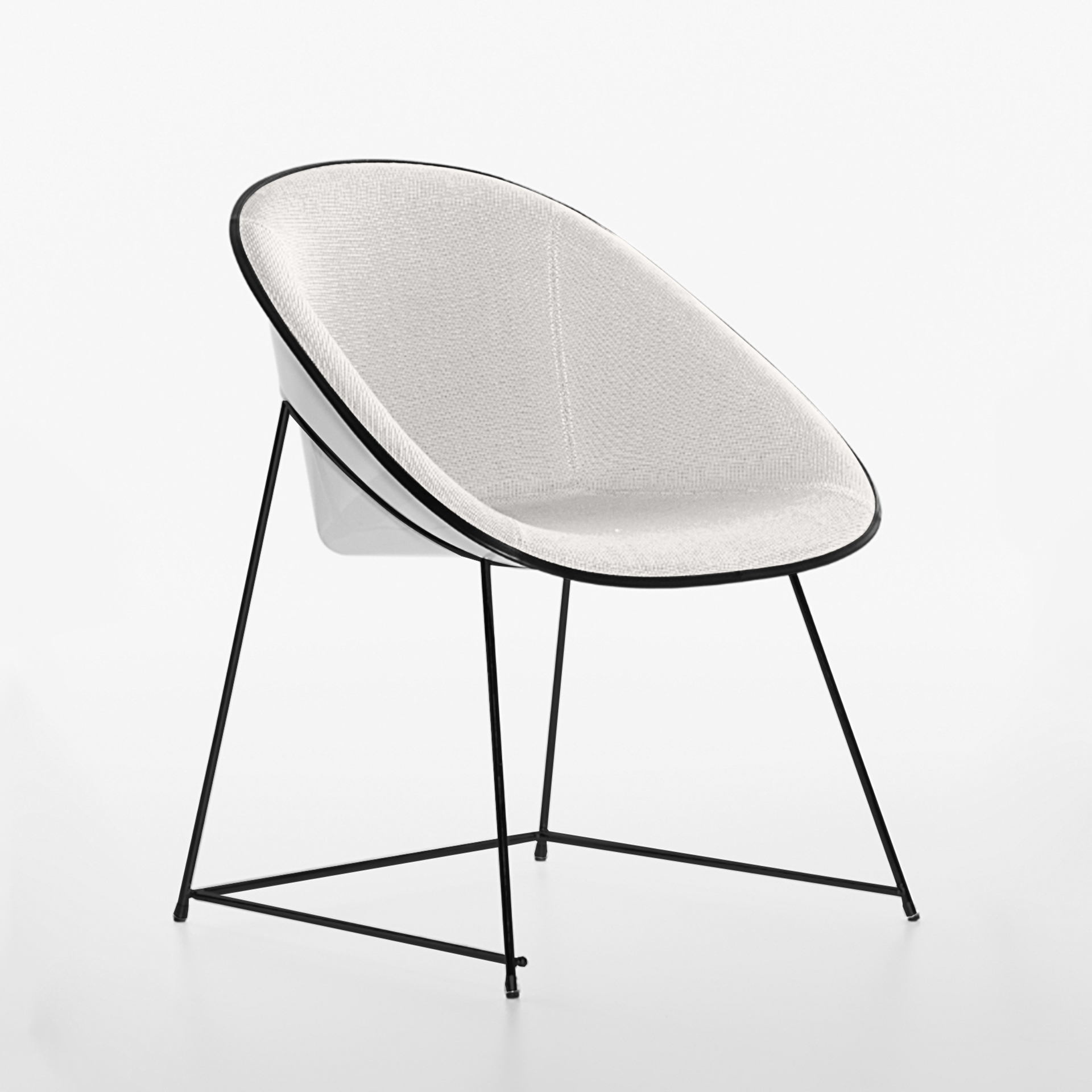 Image of Konferenzstühle Plank Cup Weiss/Weiss ohne Armlehnen, Neu - Komfortables Sitzen