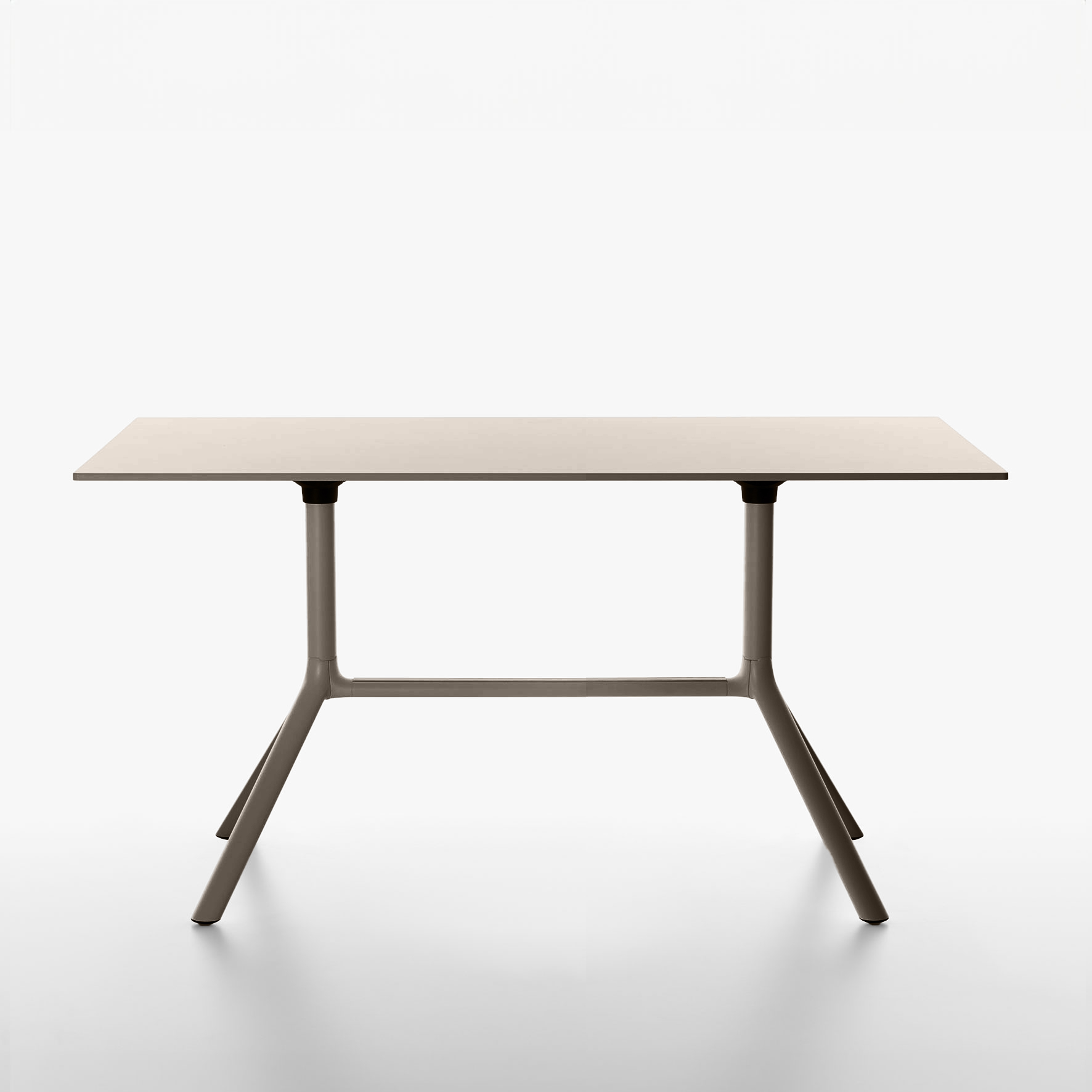 Image of Tisch klappbar Plank Miura 140x70 cm, Beige, Rechteckig, Neu - Perfekt für Meetings