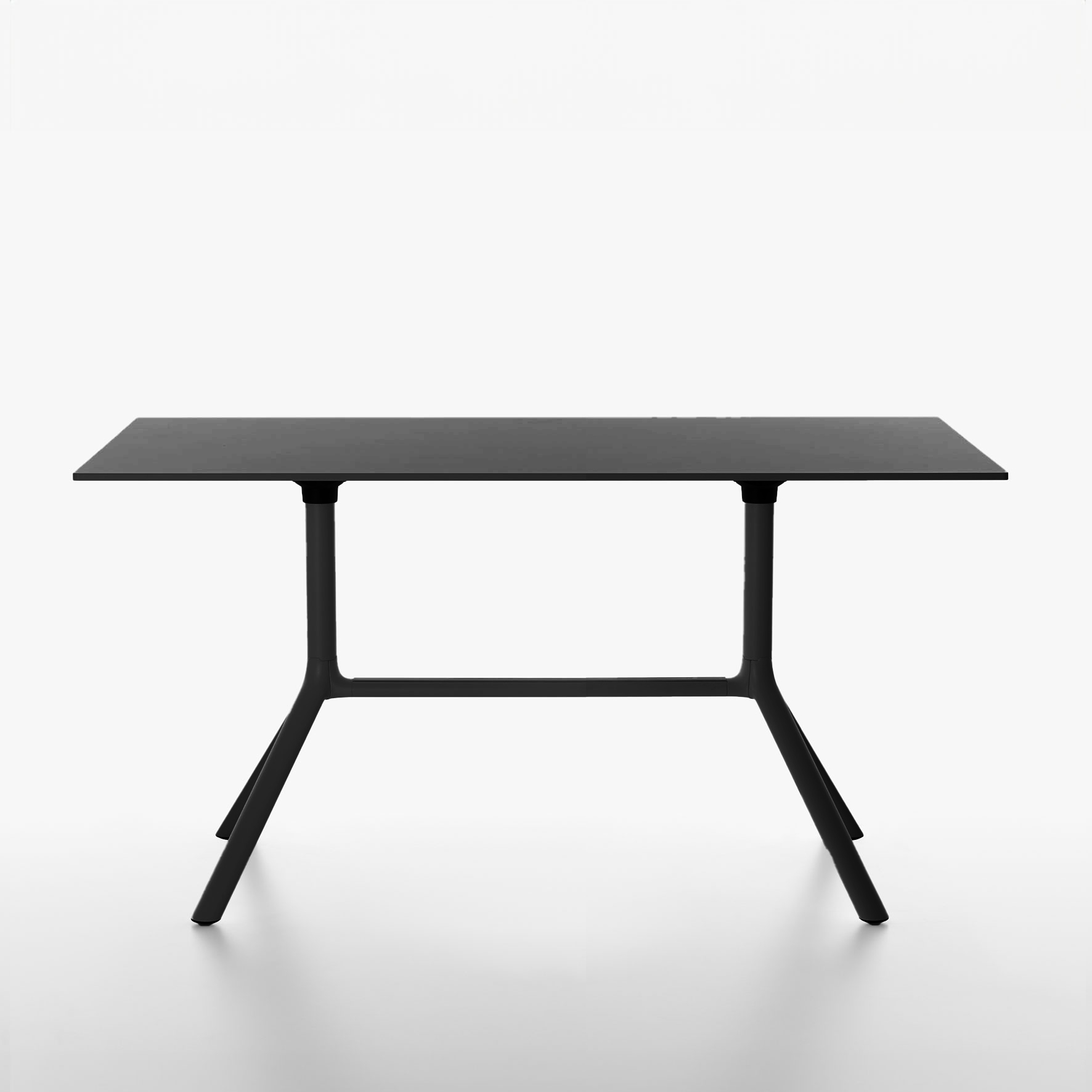 Image of Tisch klappbar Plank Miura 140x70 cm, Schwarz, Rechteckig, Neu - Perfekt für Meetings
