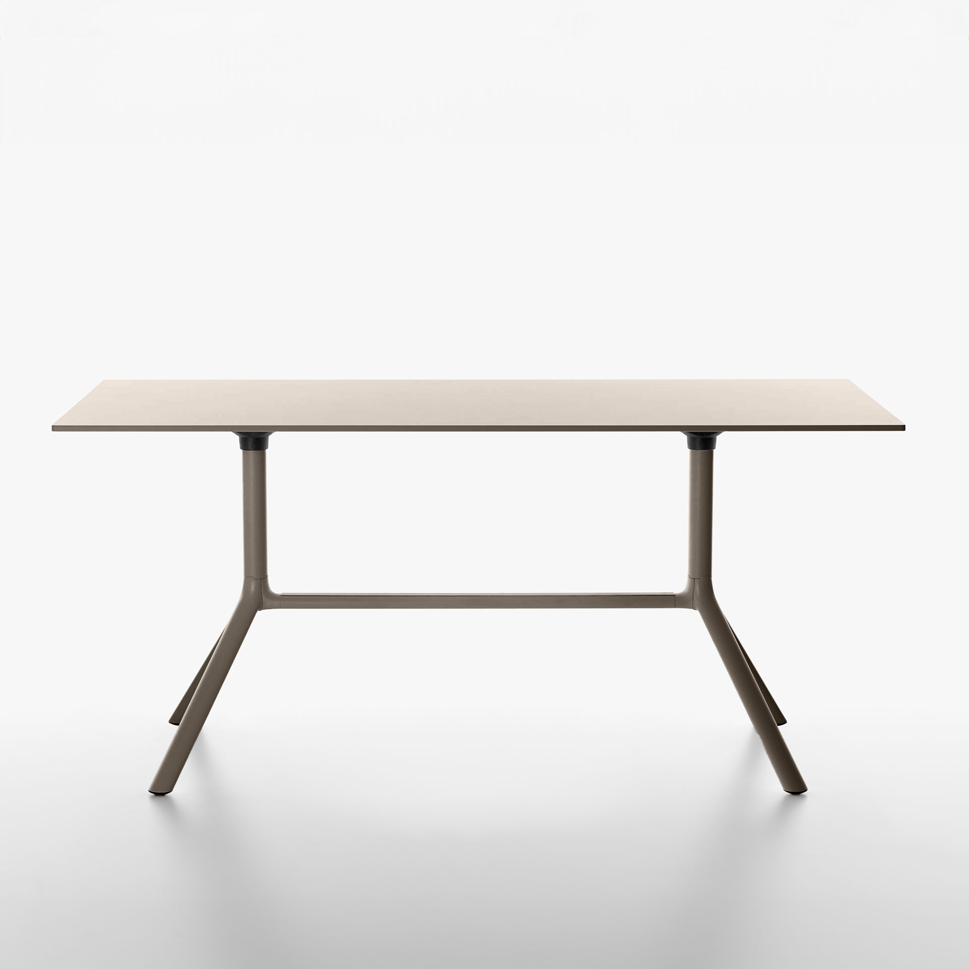 Image of Tisch klappbar Plank Miura 160x80 cm, Beige, Rechteckig, Neu - Perfekt für Meetings