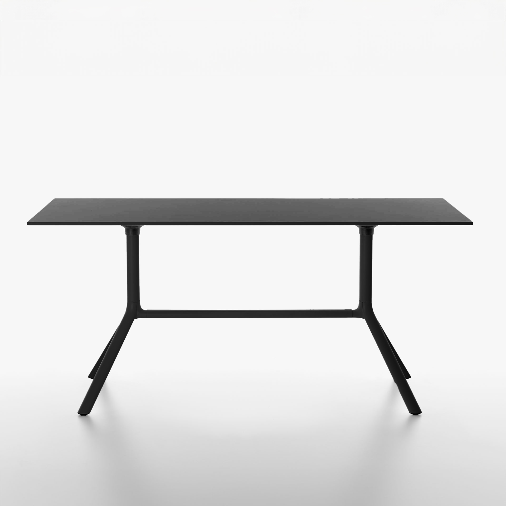 Image of Tisch klappbar Plank Miura 160x80 cm, Schwarz, Rechteckig, Neu - Perfekt für Meetings