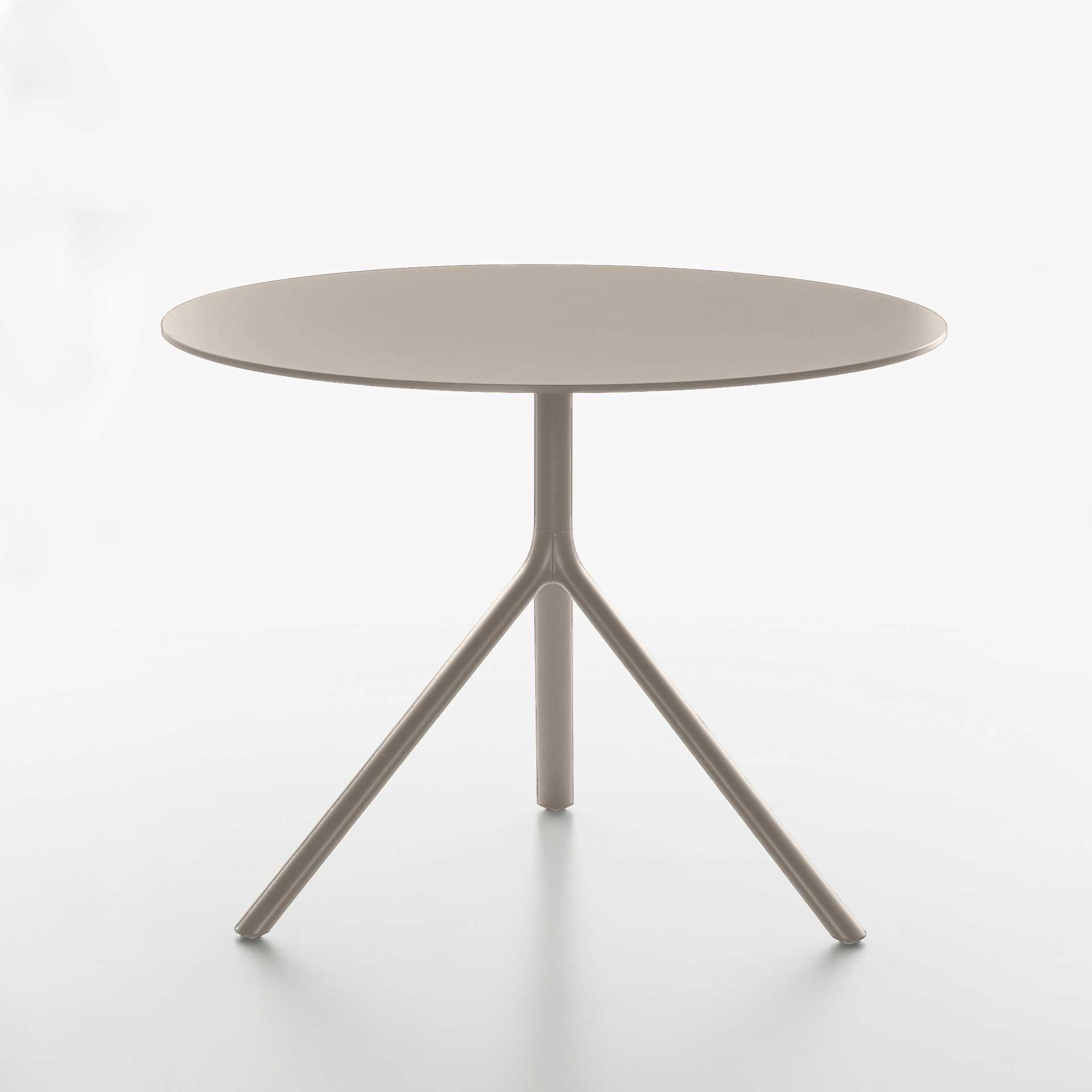 Image of Tisch Plank Miura 100x100 cm, Beige, Rund, Neu, Tisch - Hochwertig & langlebig