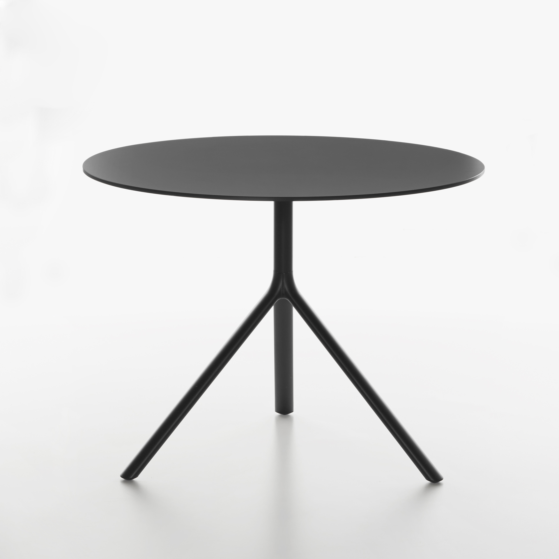 Image of Tisch Plank Miura 100x100 cm, Schwarz, Rund, Neu, Tisch - Hochwertig & langlebig