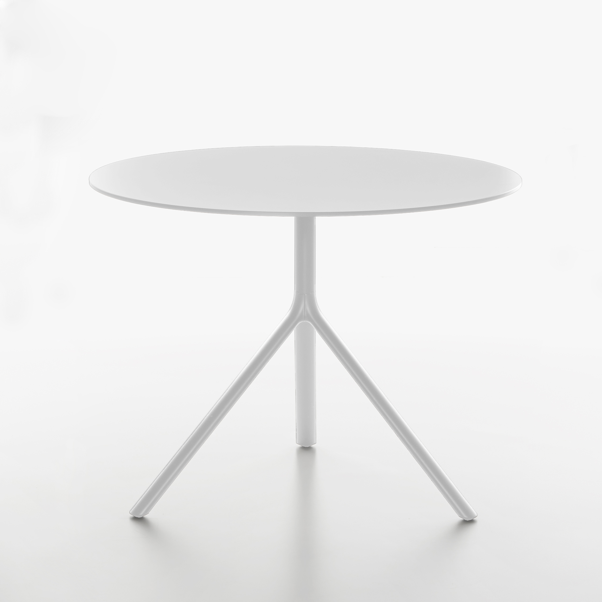 Image of Tisch Plank Miura 100x100 cm, Weiss, Rund, Neu, Tisch - Hochwertig & langlebig