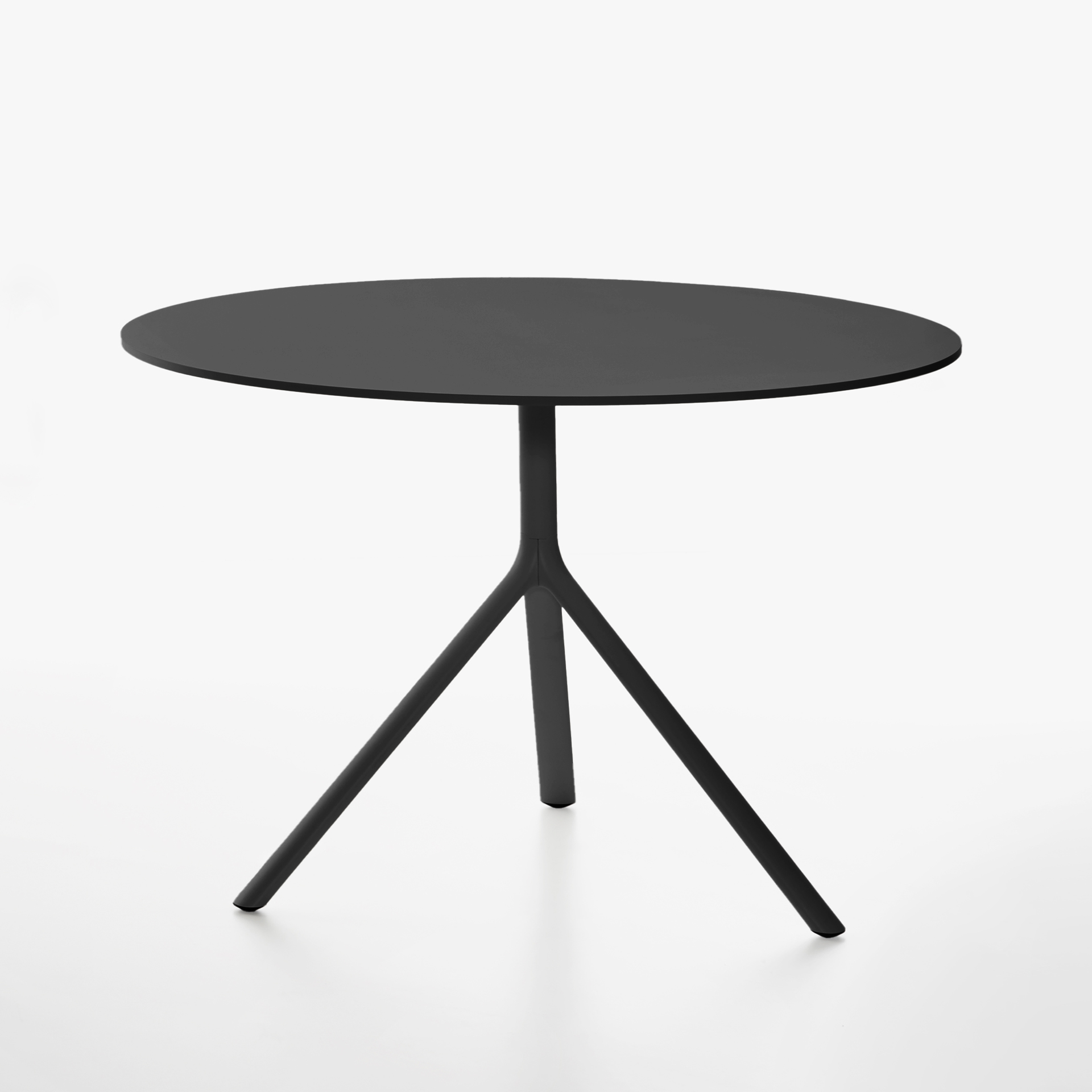 Image of Tisch Plank Miura 110x110 cm, Schwarz, Rund, Neu, Tisch - Hochwertig & langlebig
